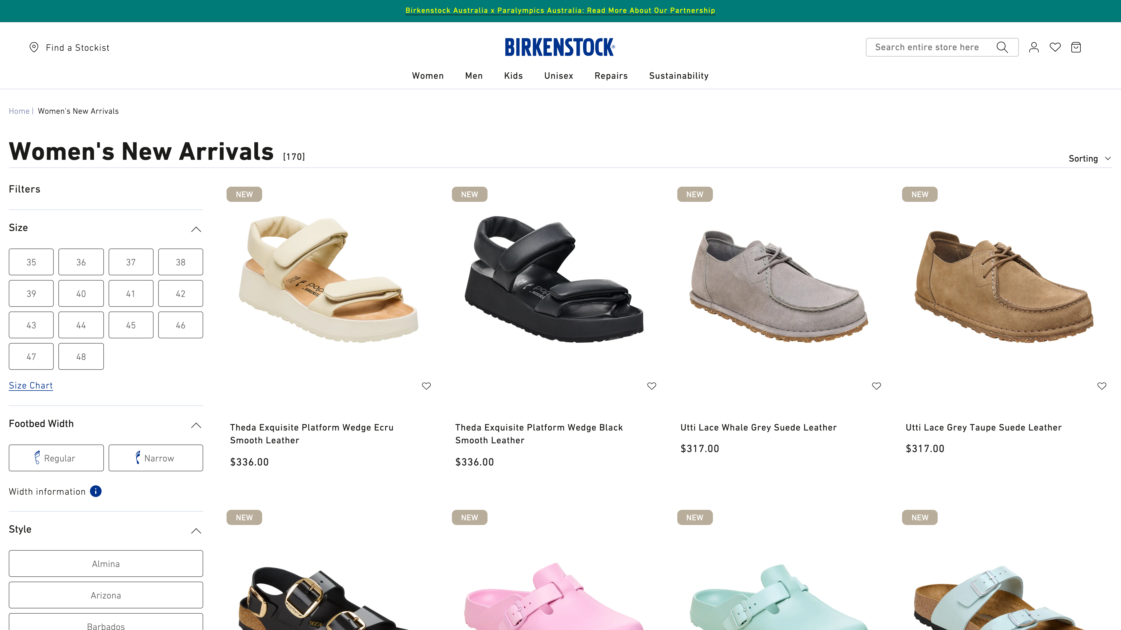 Birkenstock screenshot 2