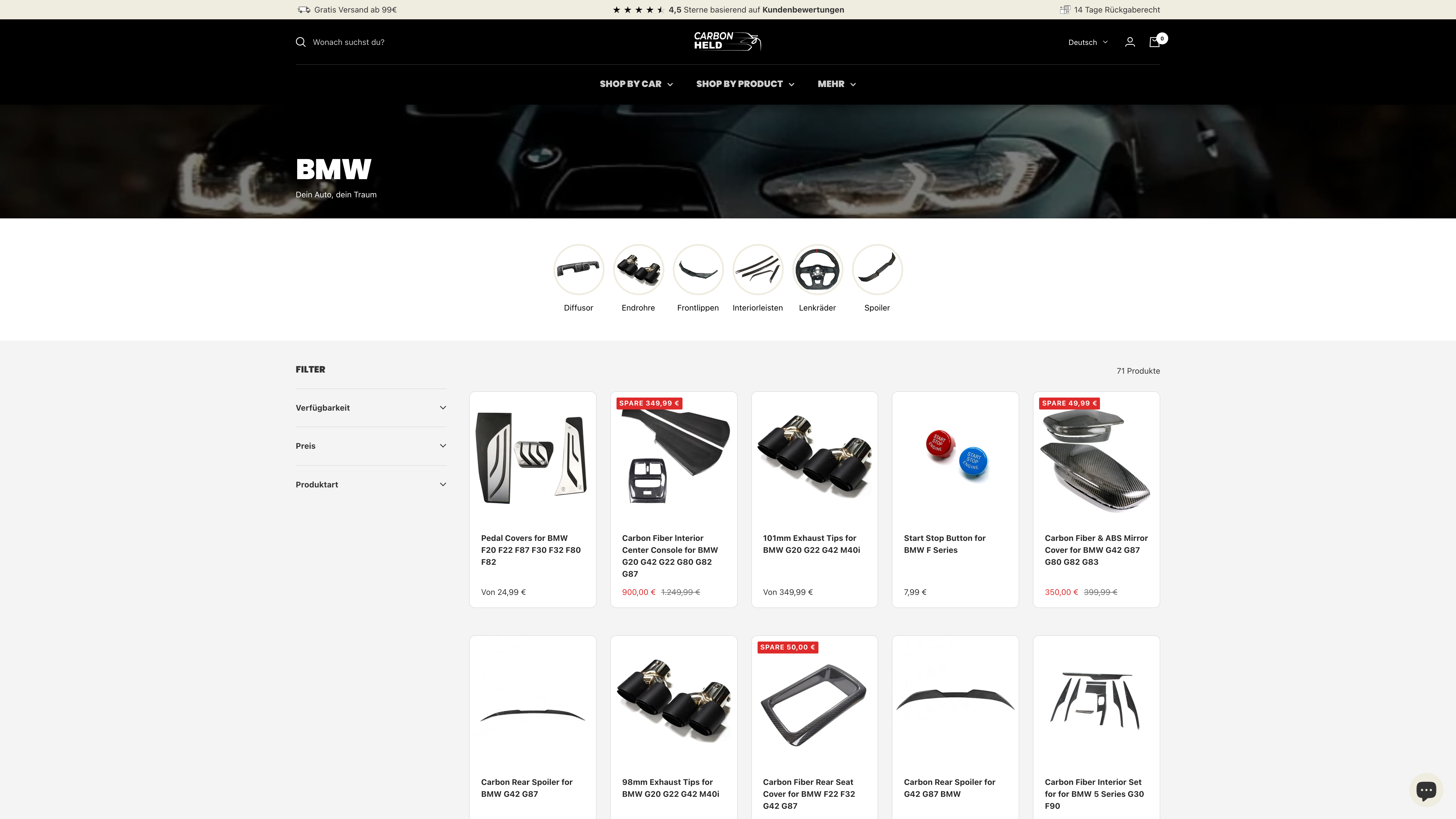 Carbonheld - Shop-Relaunch & Conversion Rate Optimierung screenshot 2