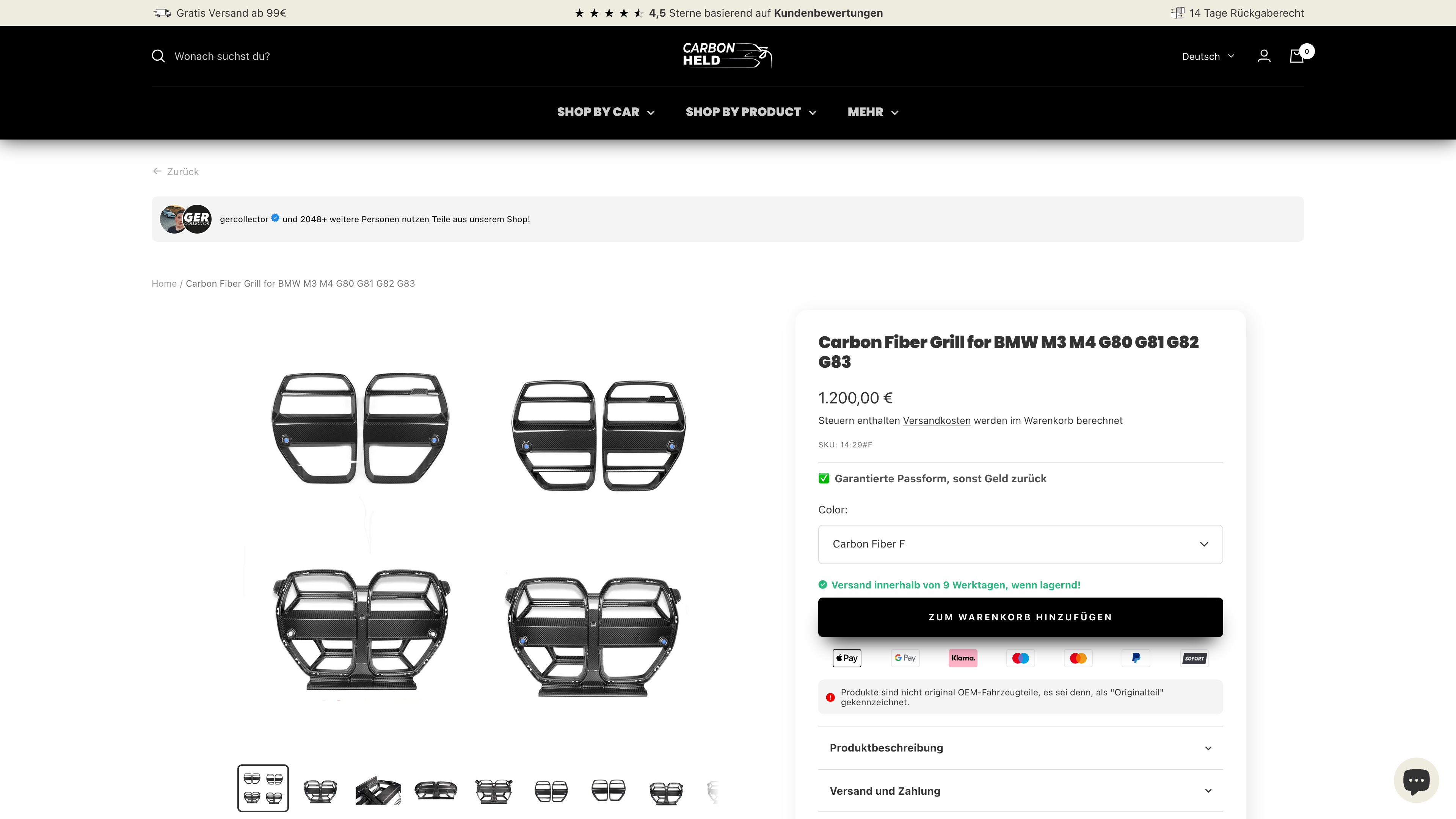 Carbonheld - Shop-Relaunch & Conversion Rate Optimierung screenshot 4