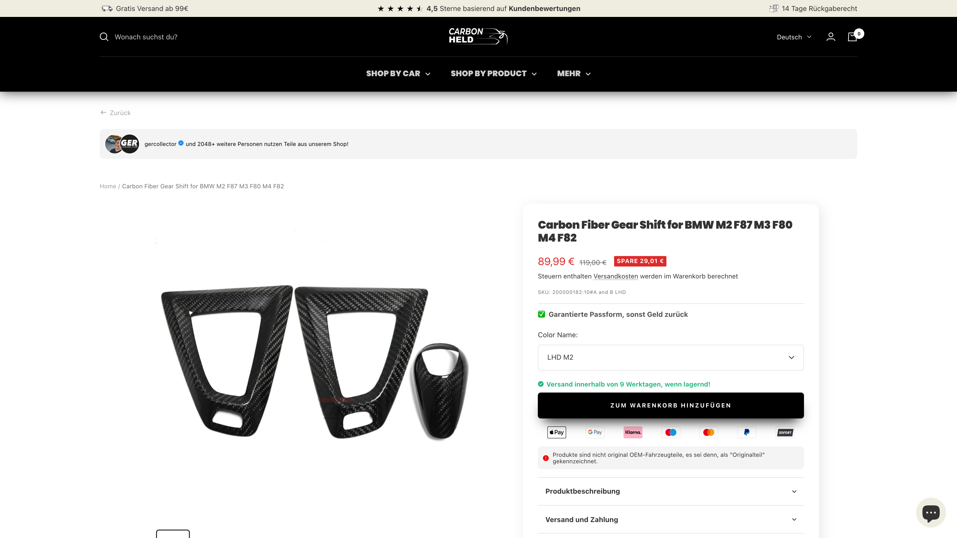 Carbonheld - Shop-Relaunch & Conversion Rate Optimierung screenshot 5