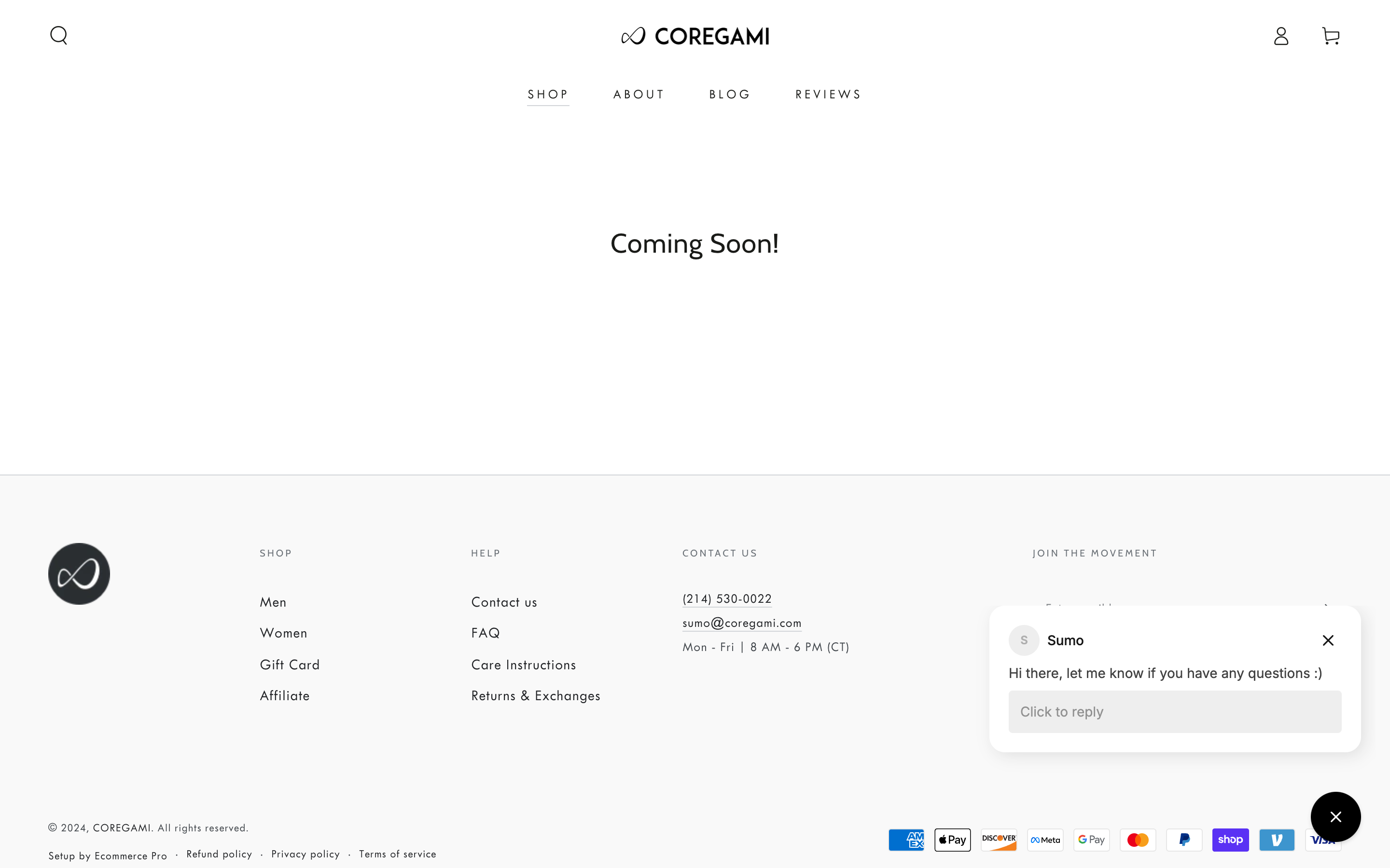 Coregami | Website Redesign | Shopify 2.0  screenshot 3