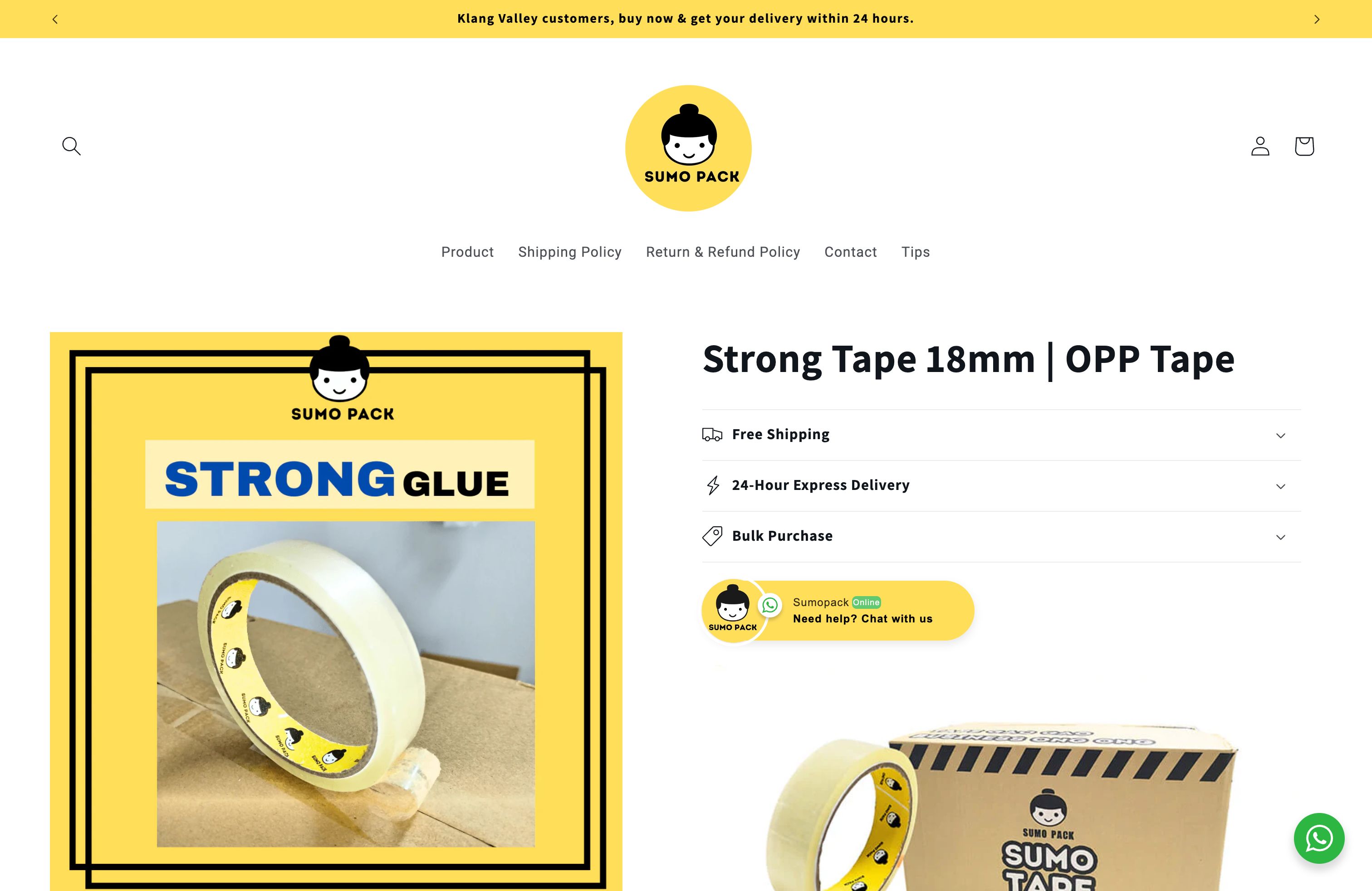 Crafted Sumopack®'s website to boost online sales & brand awareness screenshot 5