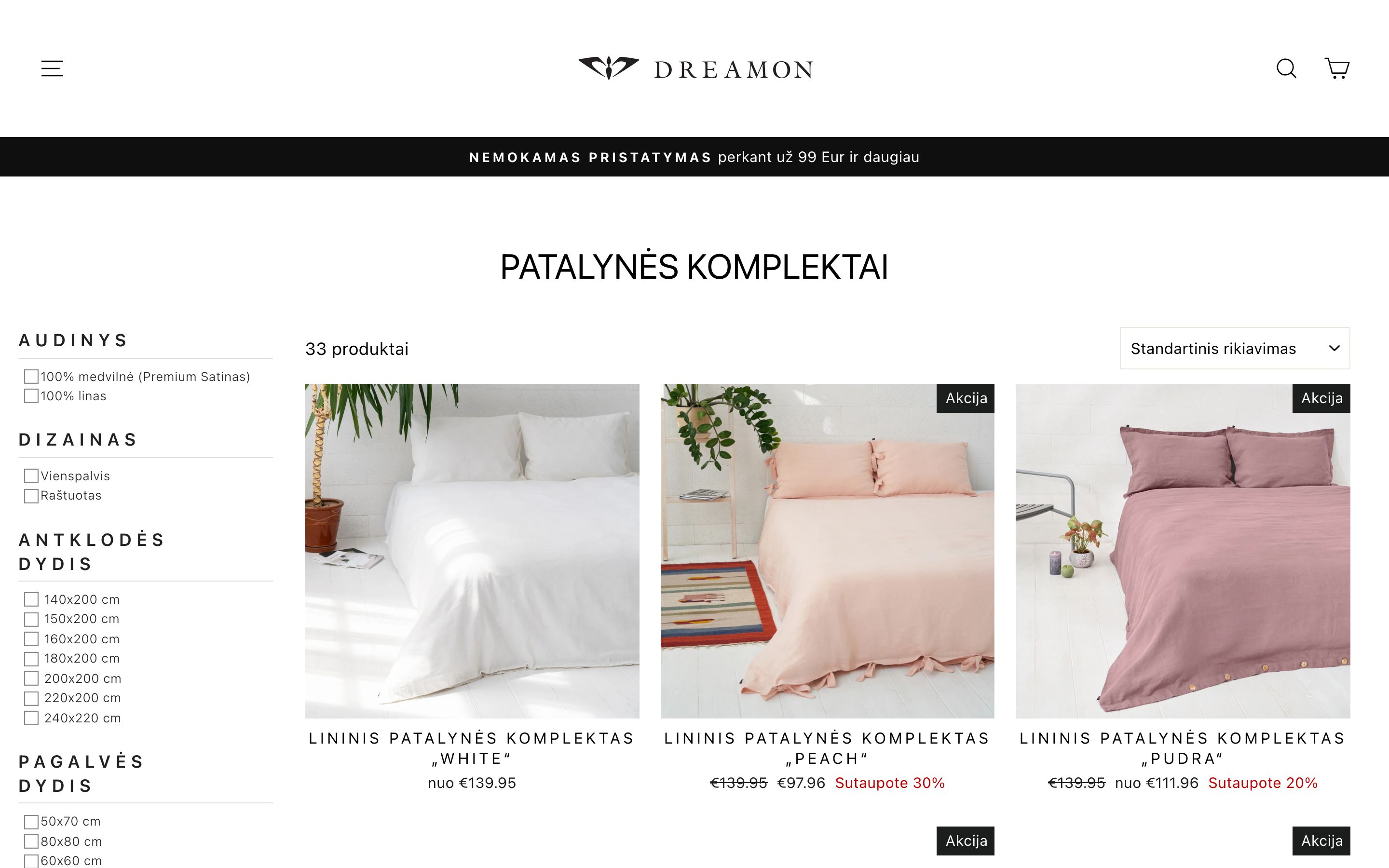 Dreamonhome bedding screenshot 2