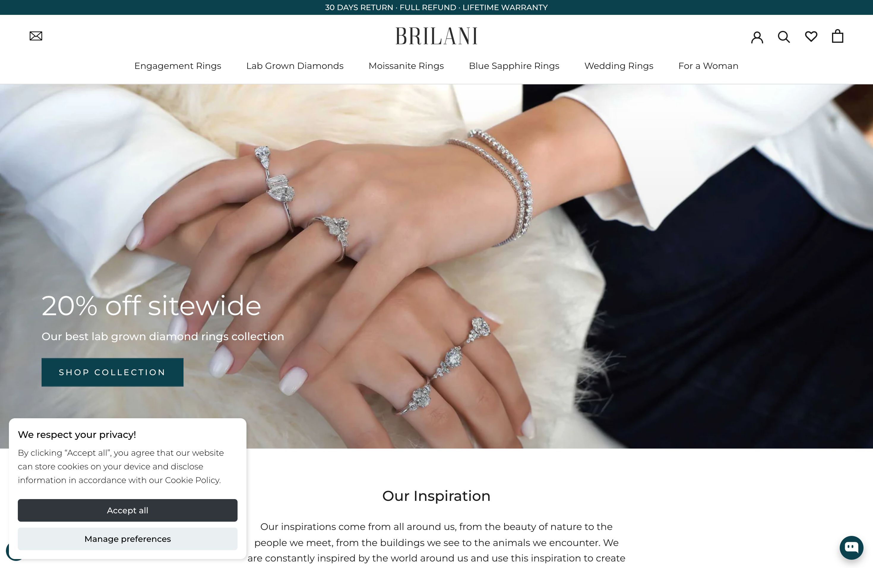 Establishment and Customization of Brilani's Diamond & Jewellery Store