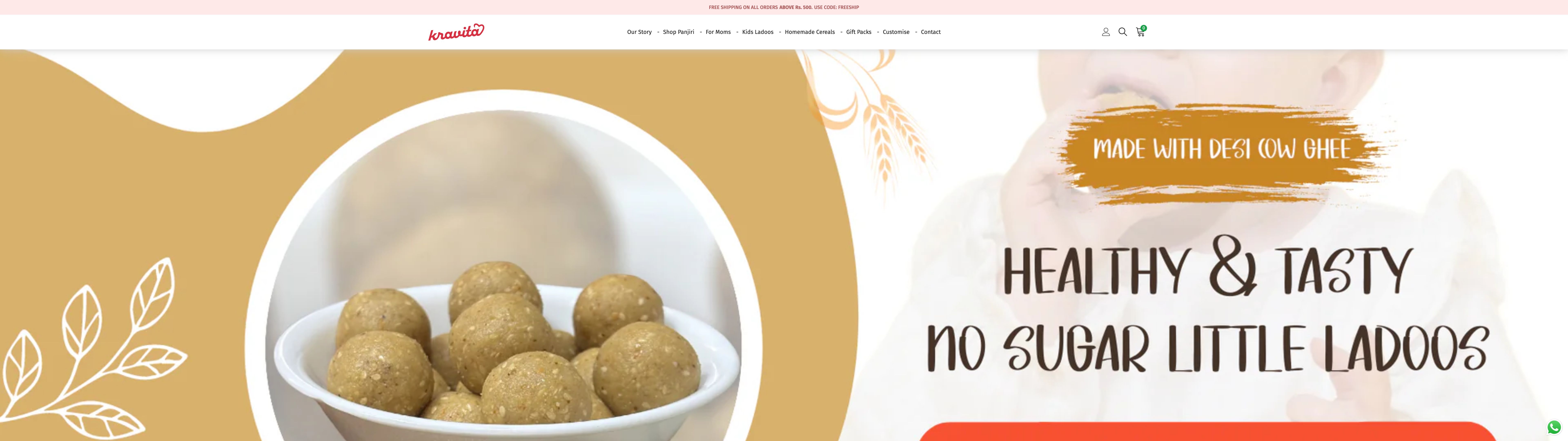 Homemade Healthy Food by Kravita screenshot