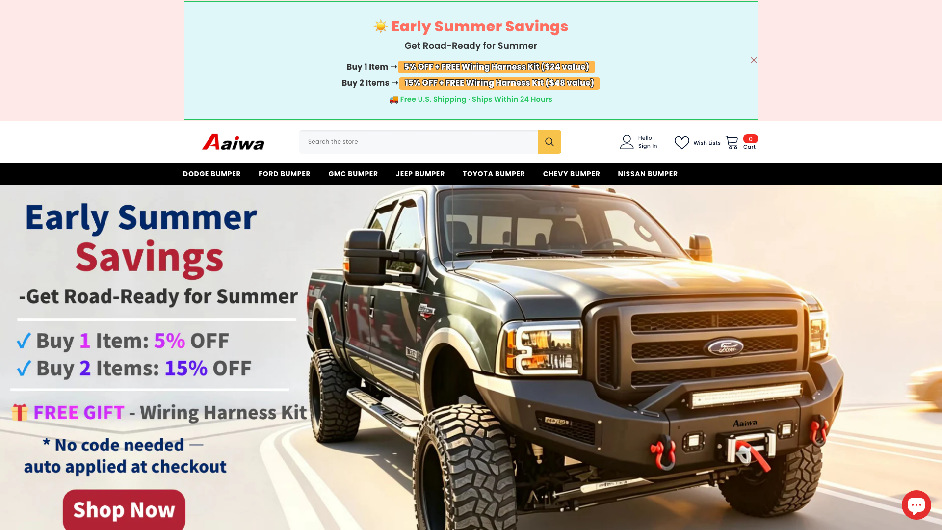 Aaiwa Auto Bumper
