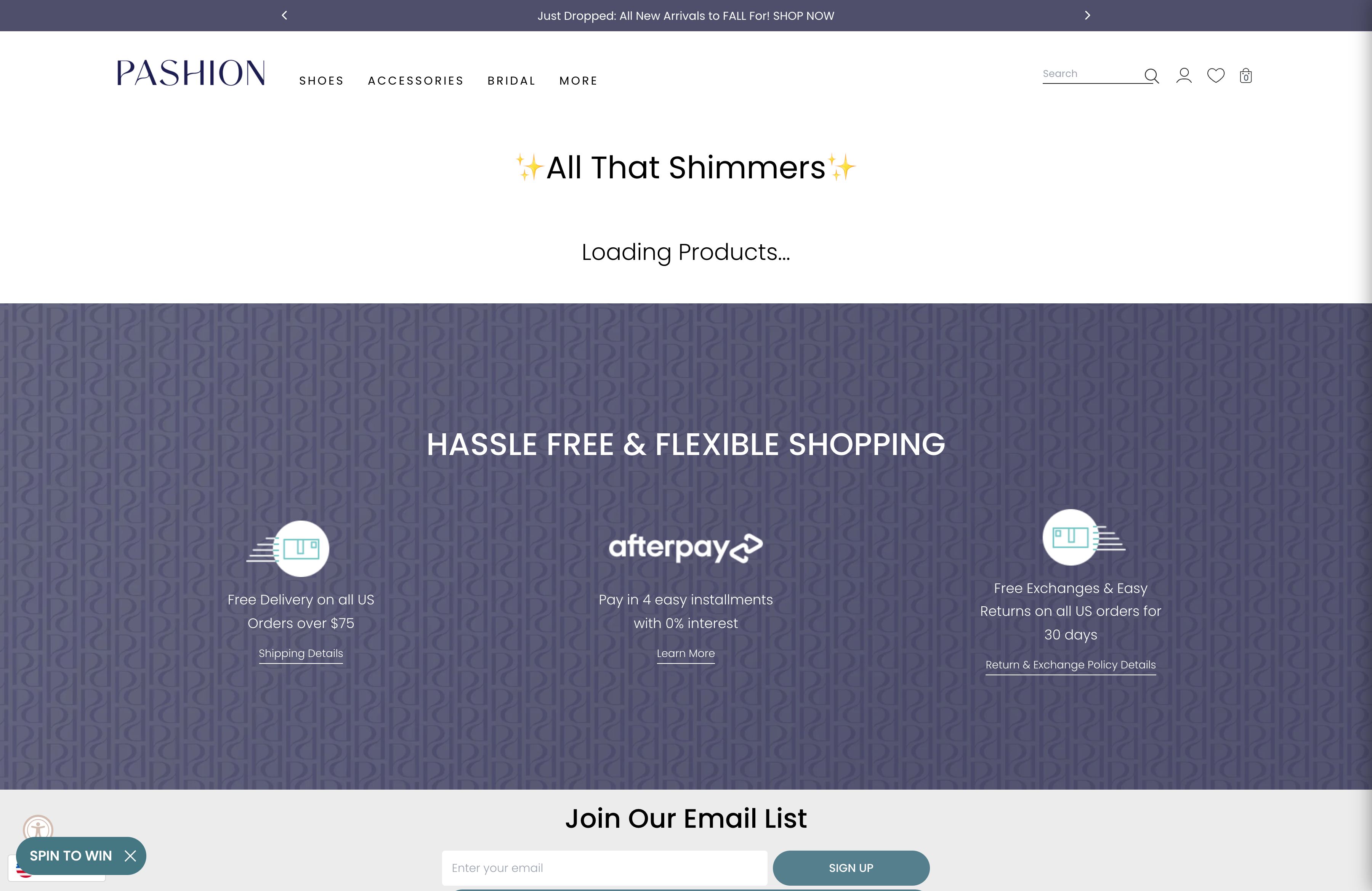 Comprehensive eCommerce Strategy & Development for Pashion Footwear