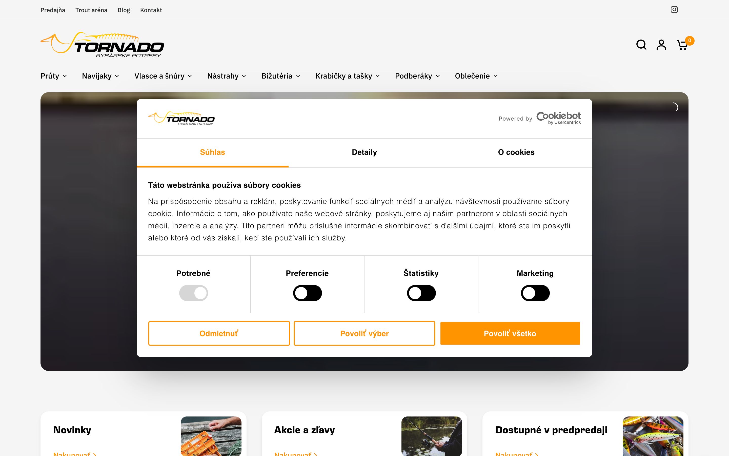 Rybárske potreby Tornádo screenshot 6