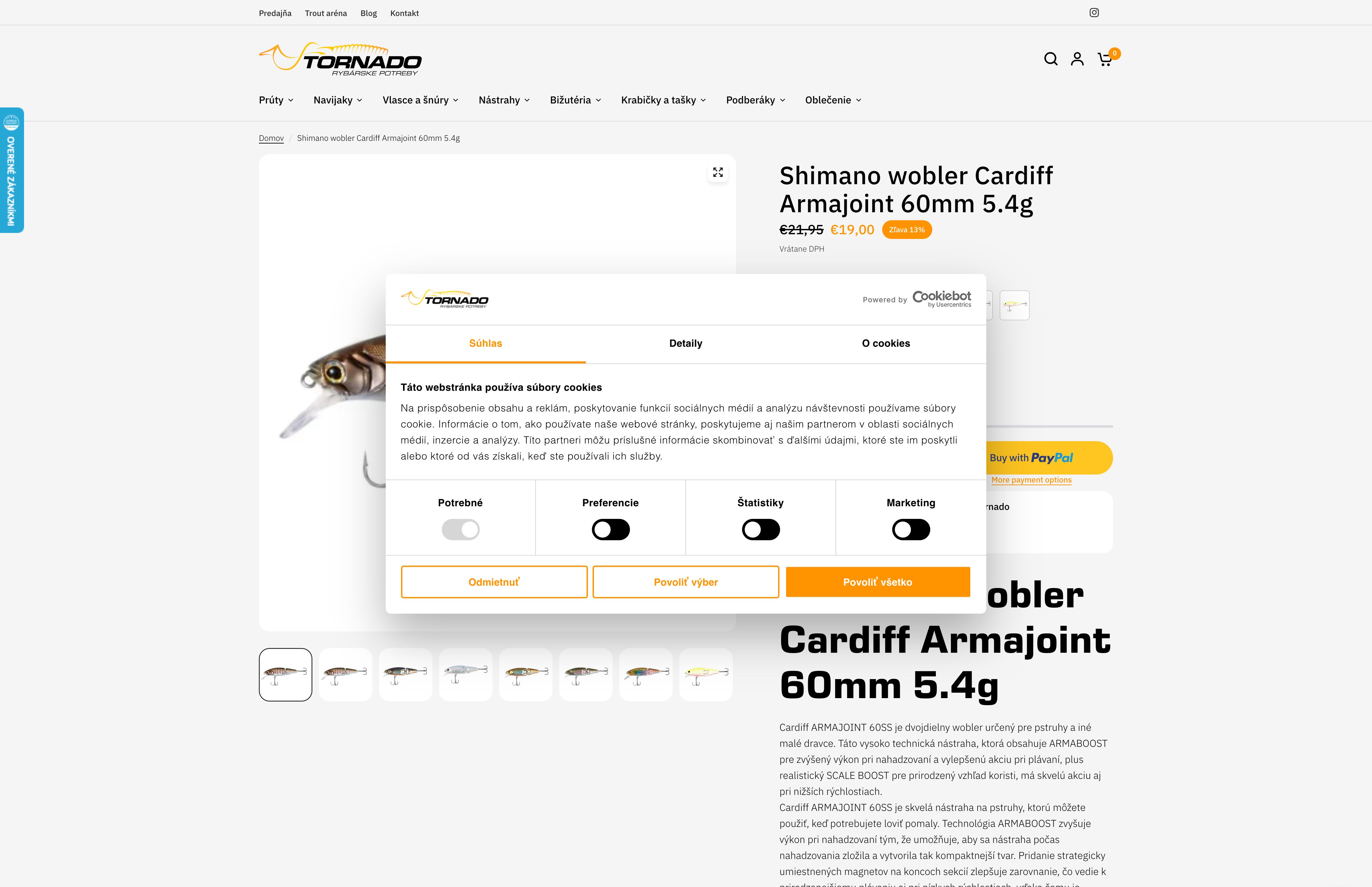 Rybárske potreby Tornádo screenshot 5