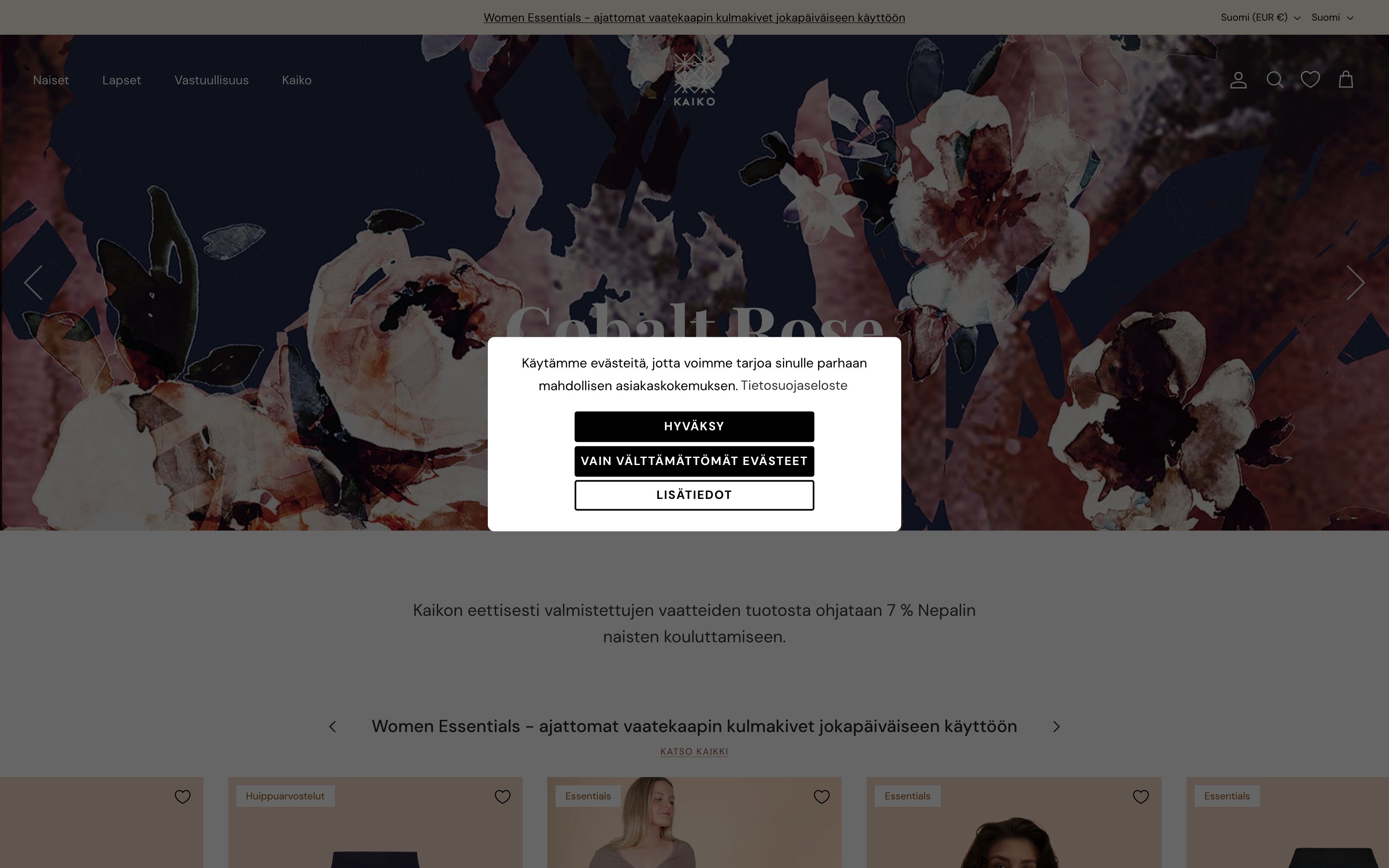 Kaiko Clothing store renevation screenshot