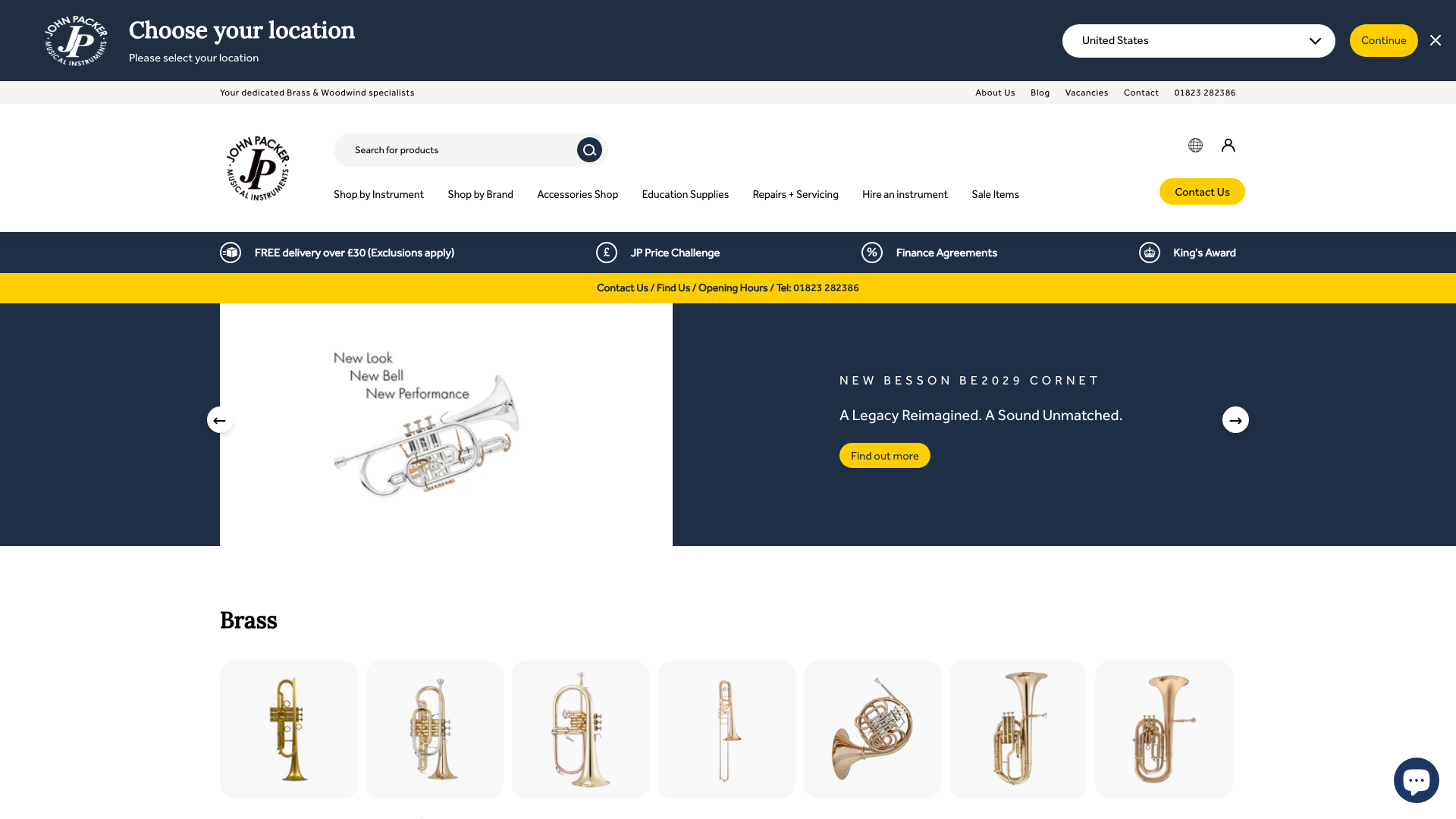 John Packer Musical Instruments - Shopify Plus International Business