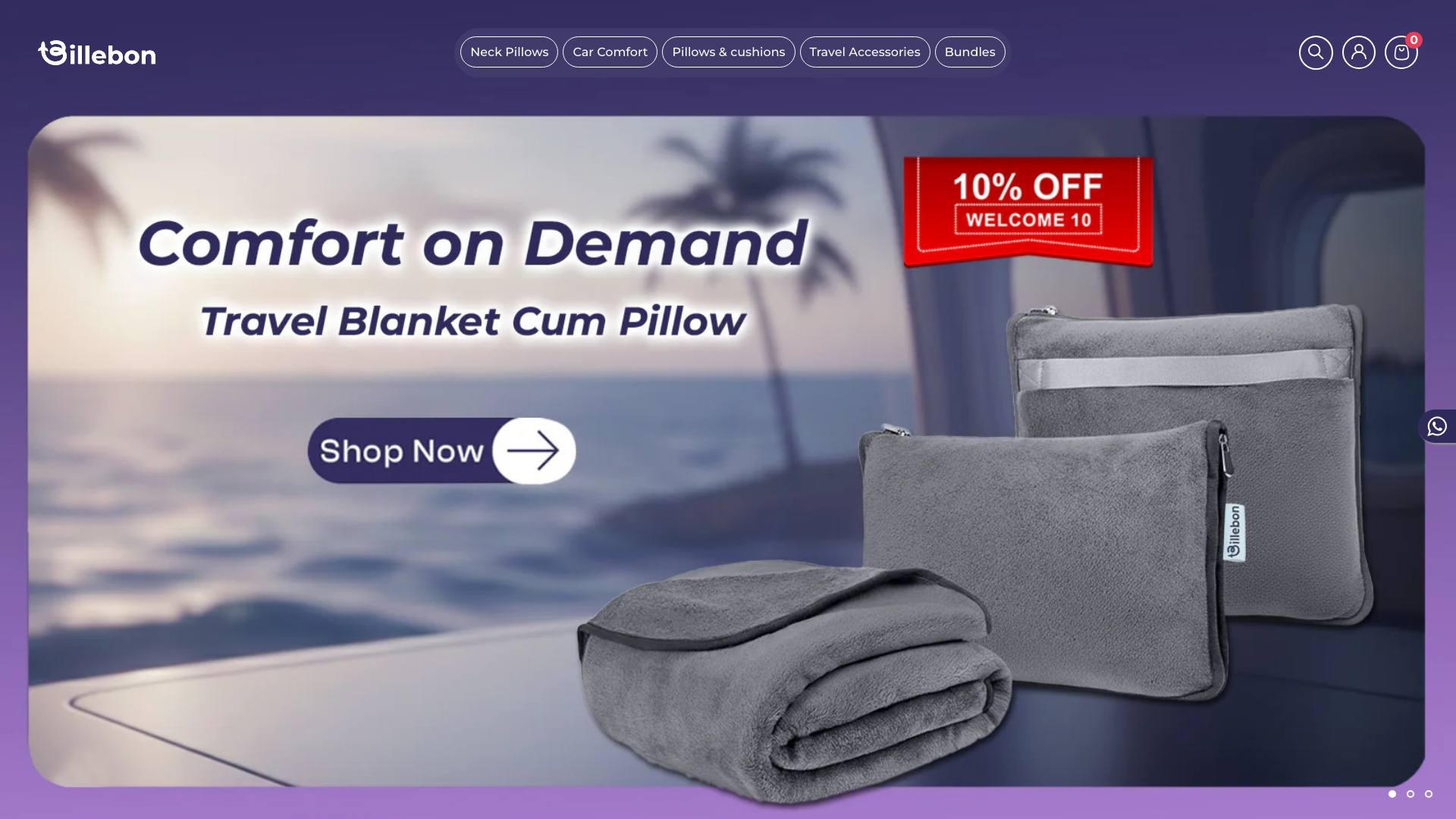 Shopify Store Development for Billebon: Elevating Travel Comfort
