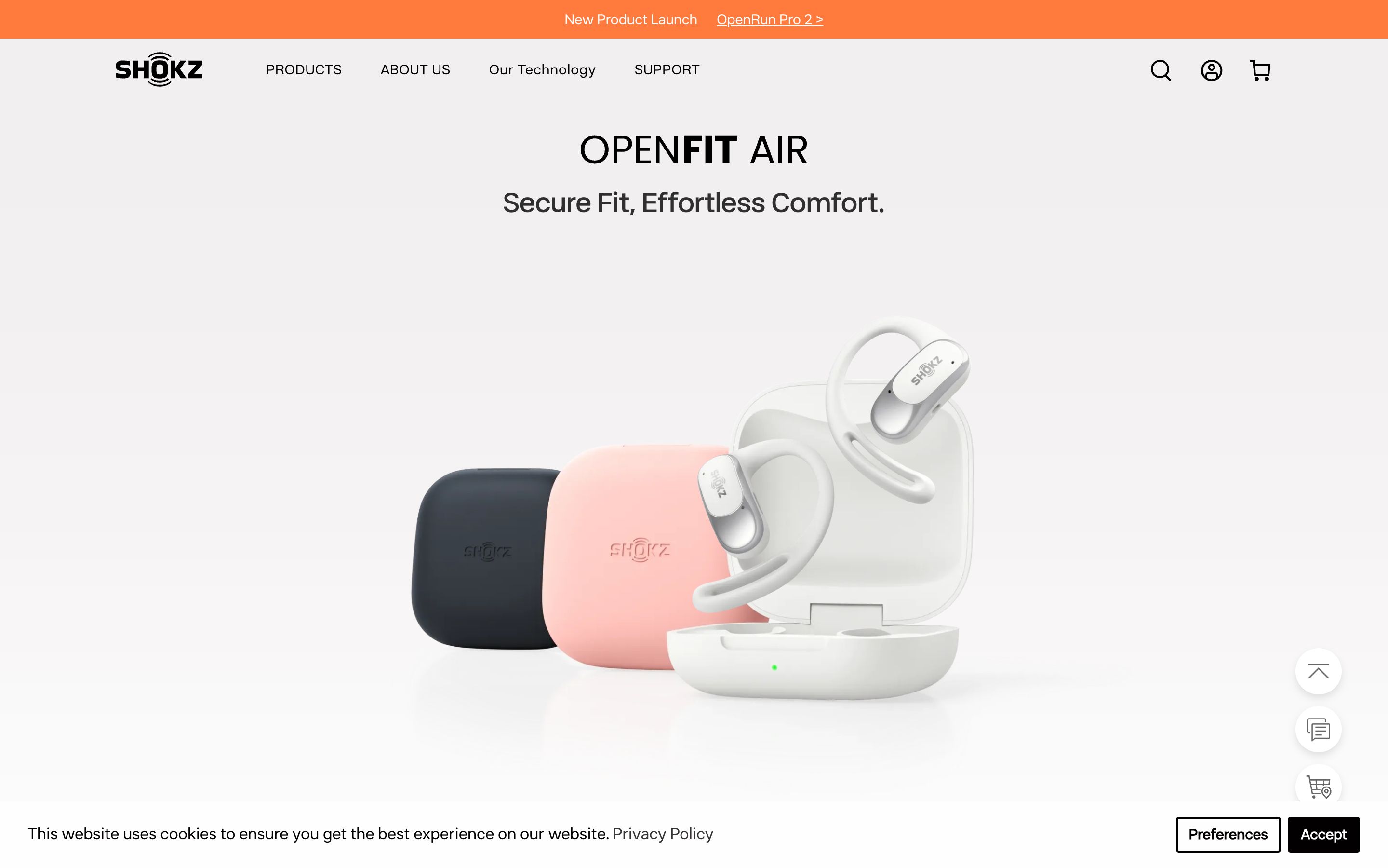 OpenFit Open Ear Headphone - Shokz UK – Sport Earphones [Multieffect] screenshot 3