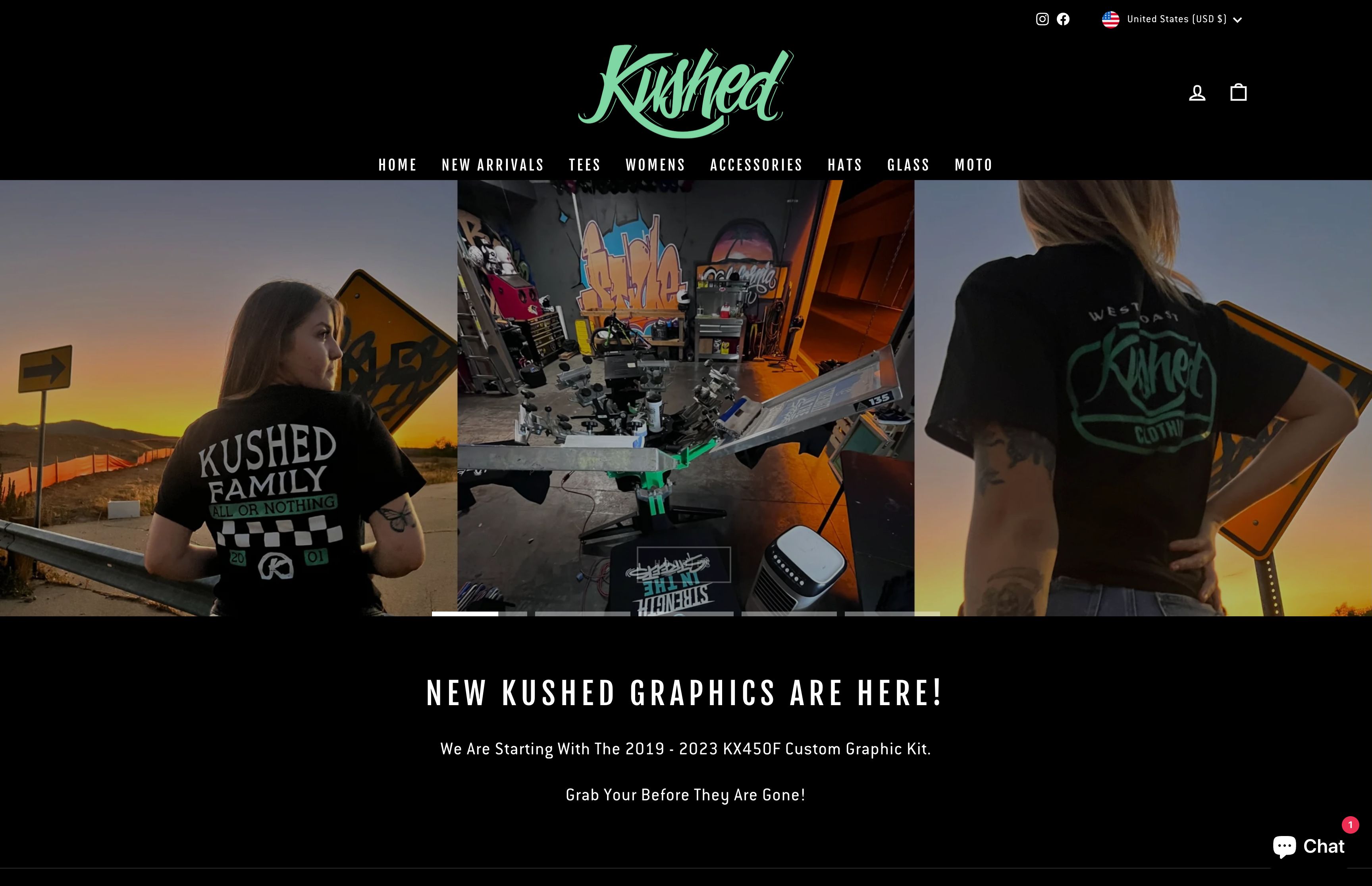 Kushed Clothing Shopify Website screenshot 7