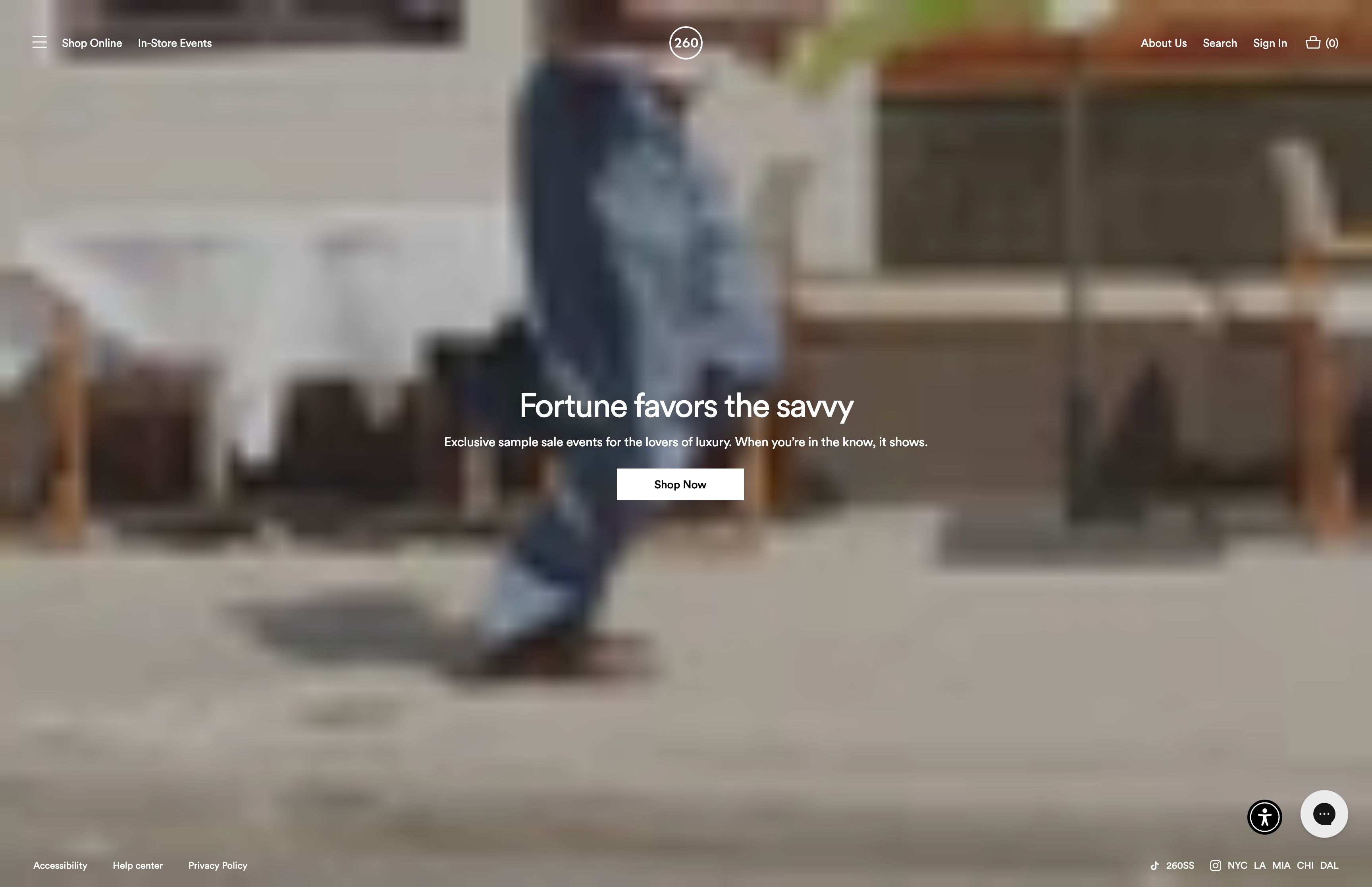 Comprehensive eCommerce Strategy & Management for 260 Sample Sale