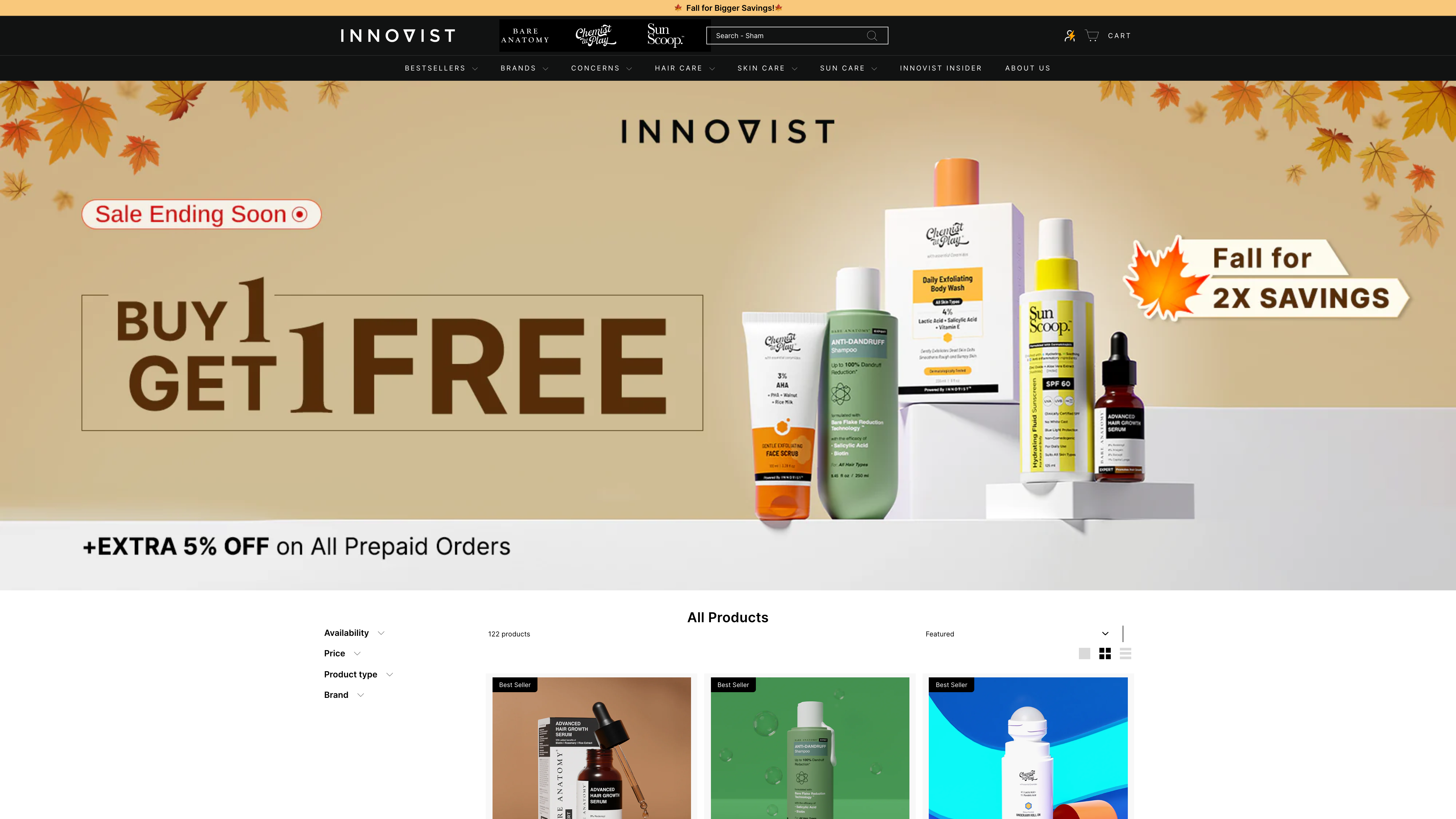 Innovist | House of Personal Care Brands screenshot