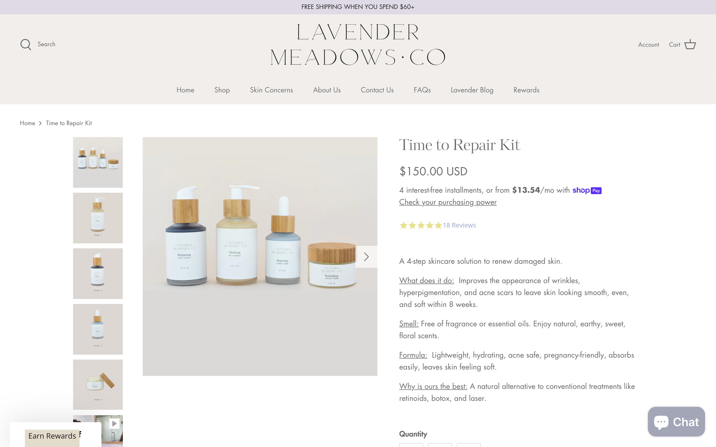 Lavender Meadows Co  - Wix to Shopify Migraition screenshot 4