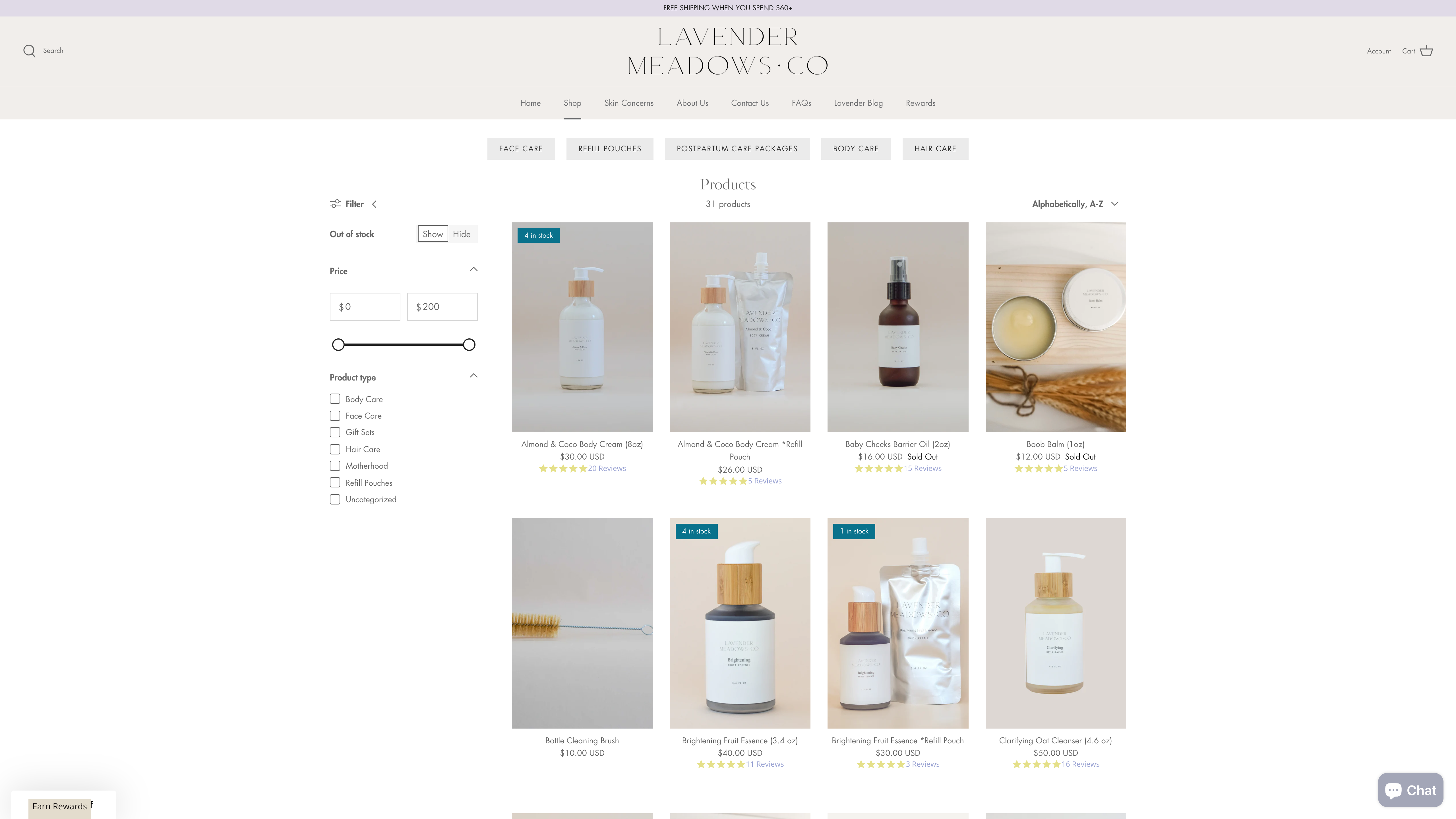 Lavender Meadows Co  - Wix to Shopify Migraition screenshot 2