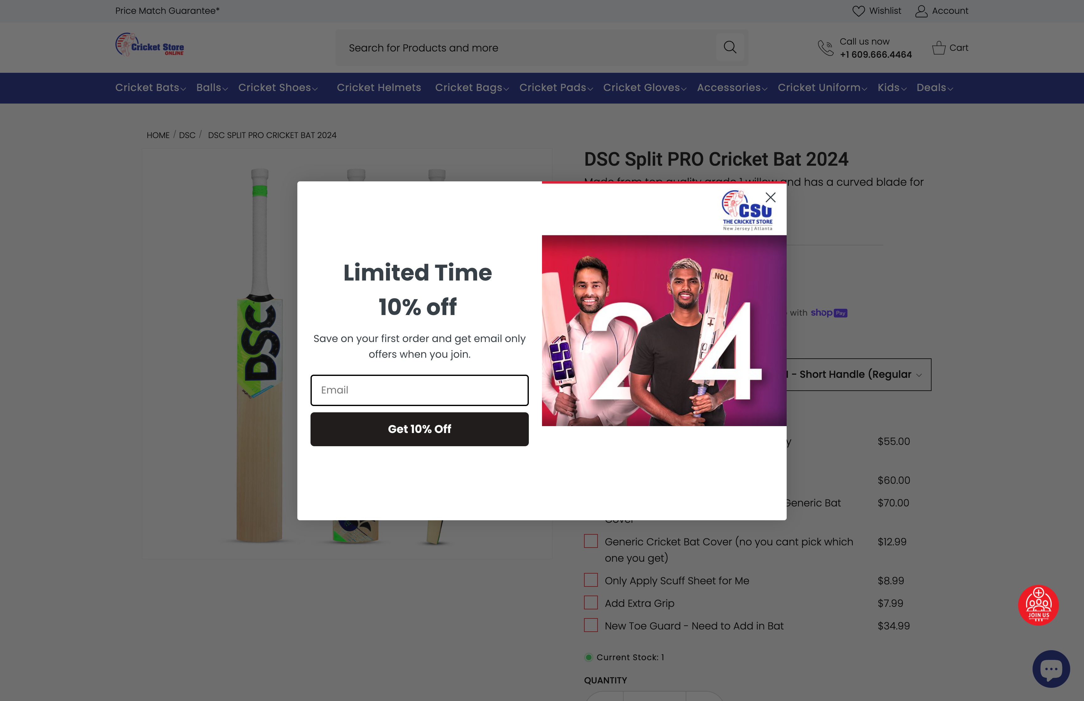 cricketstoreonline screenshot 4
