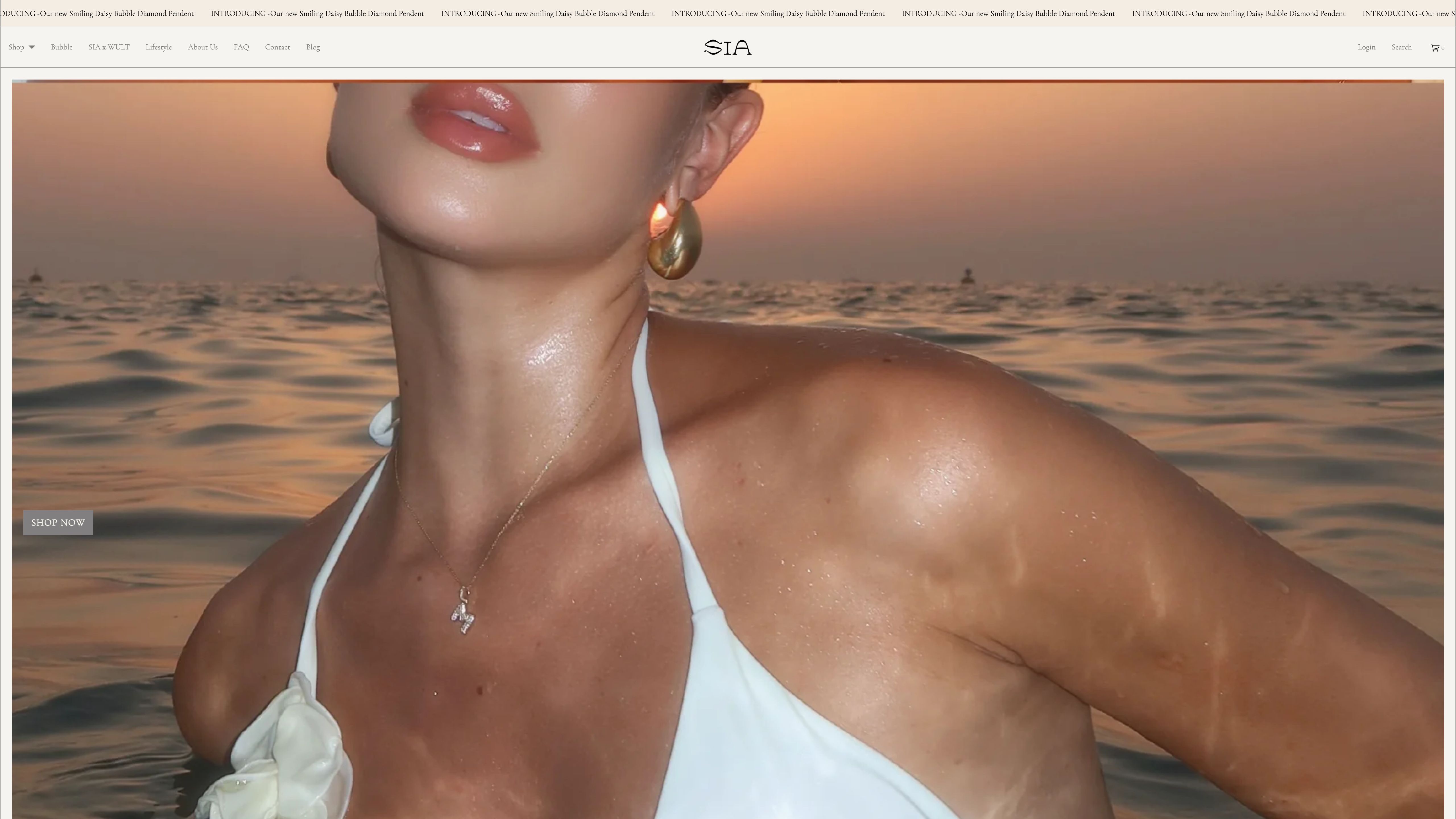 SIA Jewelry E-shop Set-up & Design screenshot