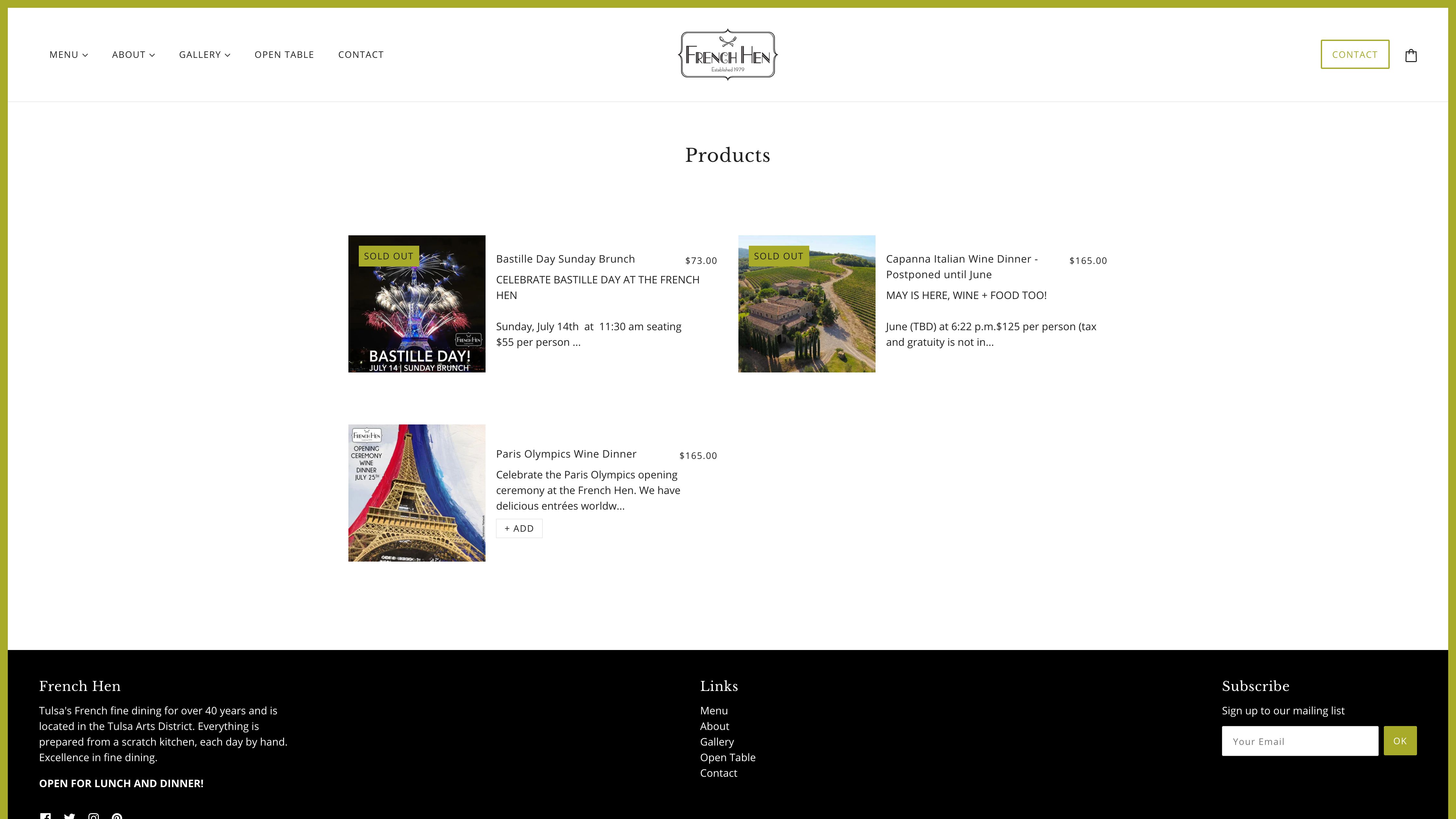 French Hen Restaurant in Tulsa, Oklahoma screenshot 3