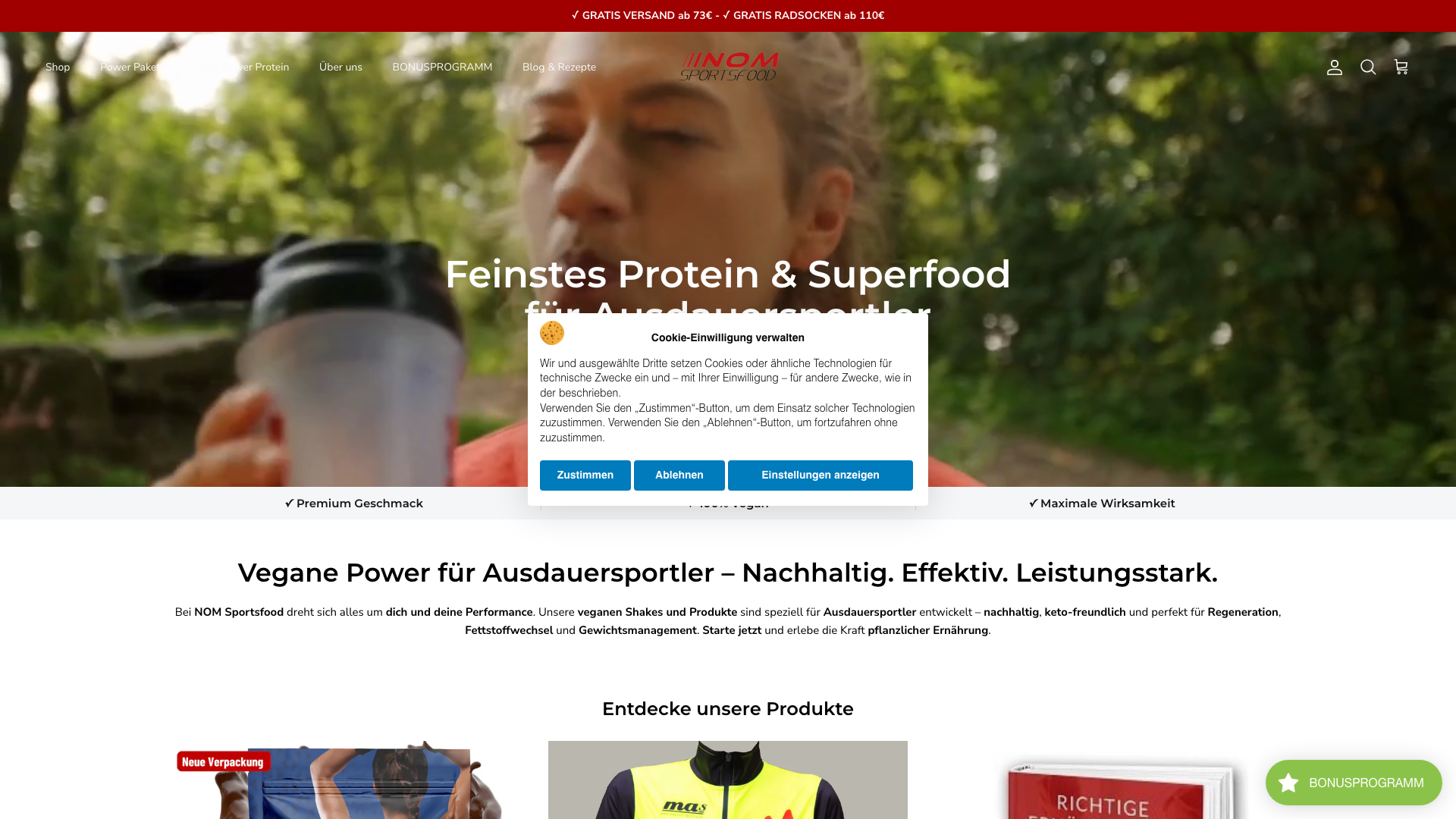 Full Shopify Redesign & CRO Optimization for NOM Sportsfood