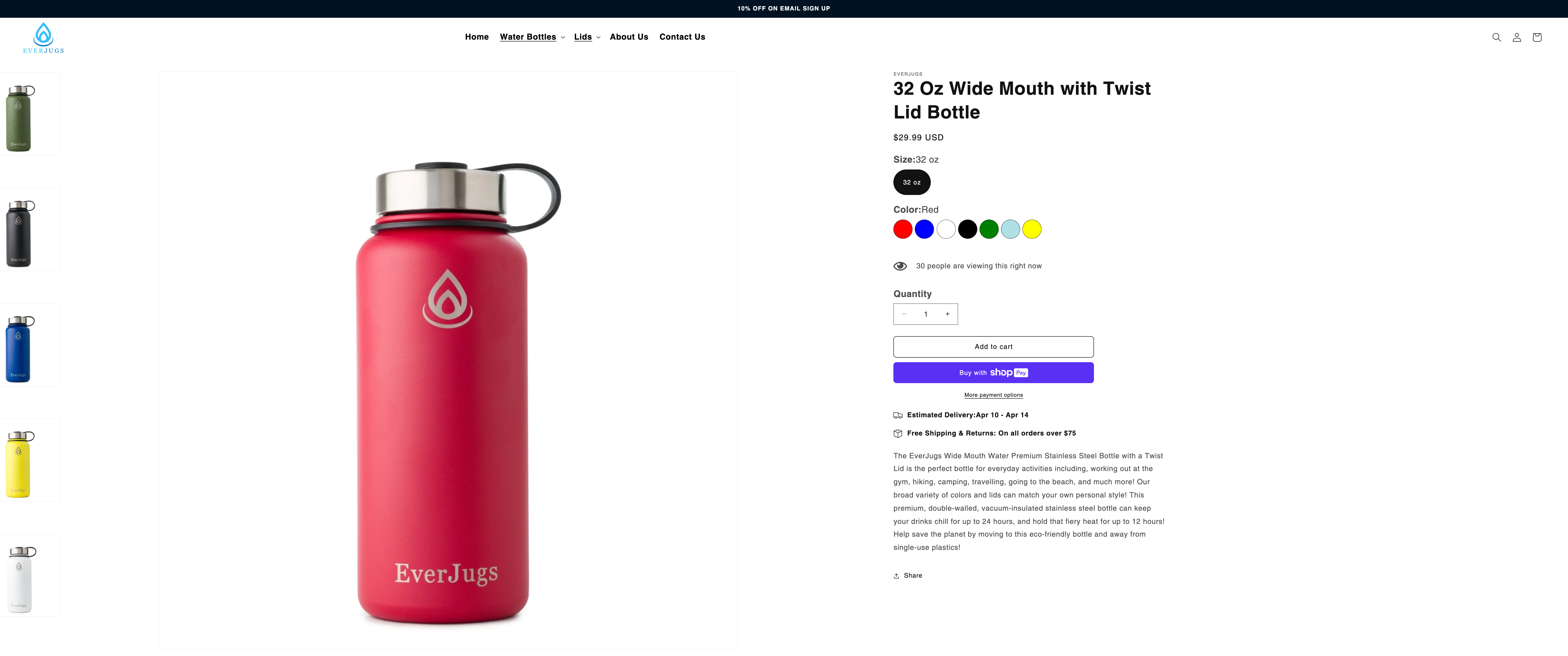 EverJugs, Insulated Water Bottles screenshot 4