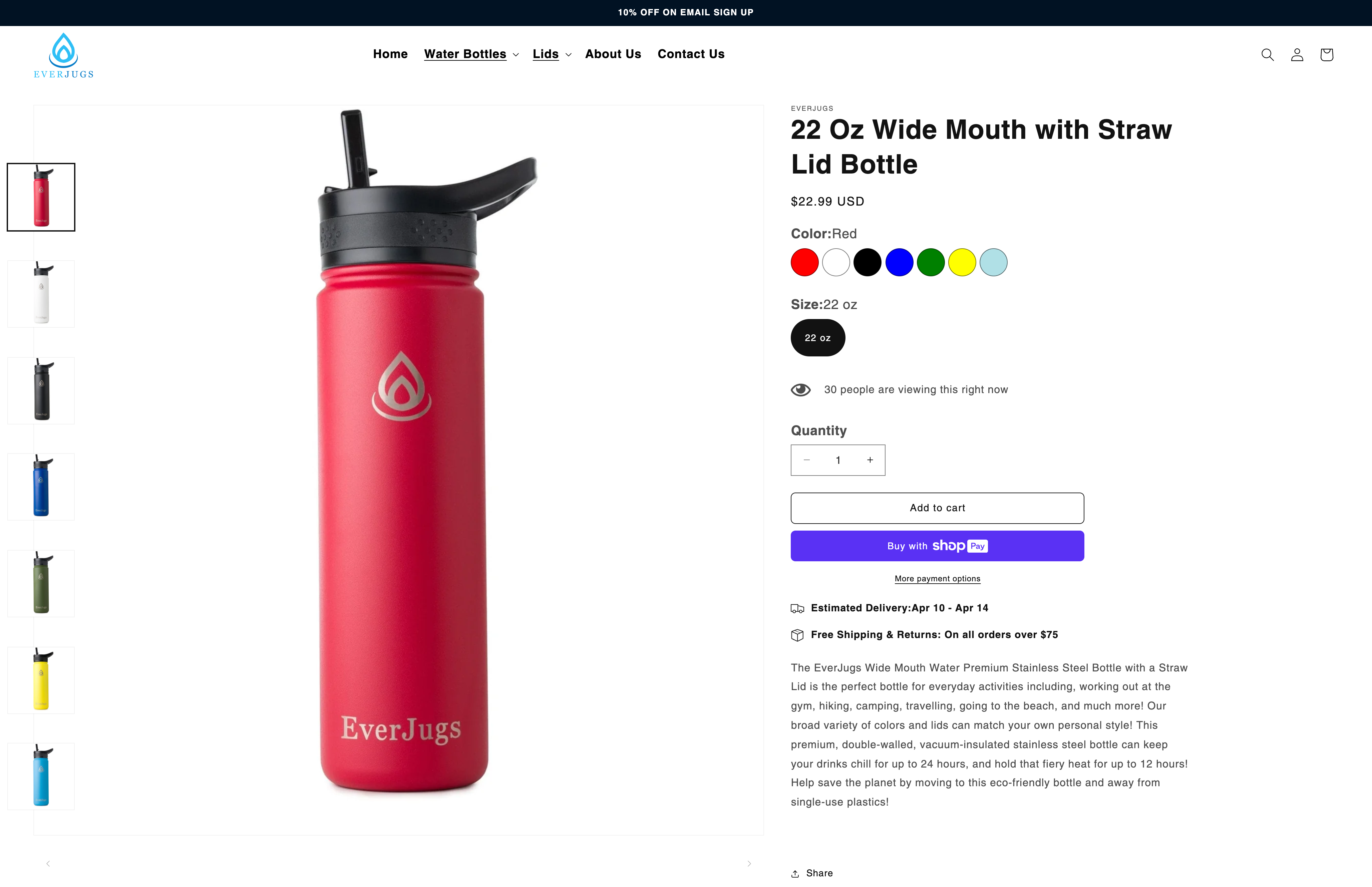 EverJugs, Insulated Water Bottles screenshot 5