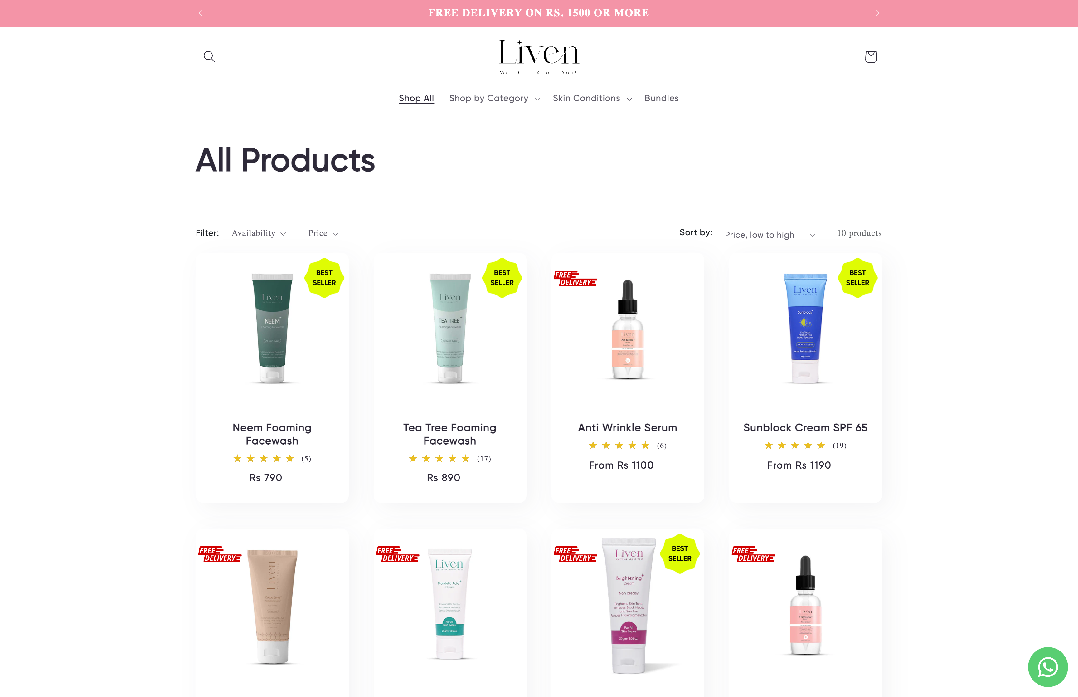 Interactive and Responsive Shopify Development for Liven