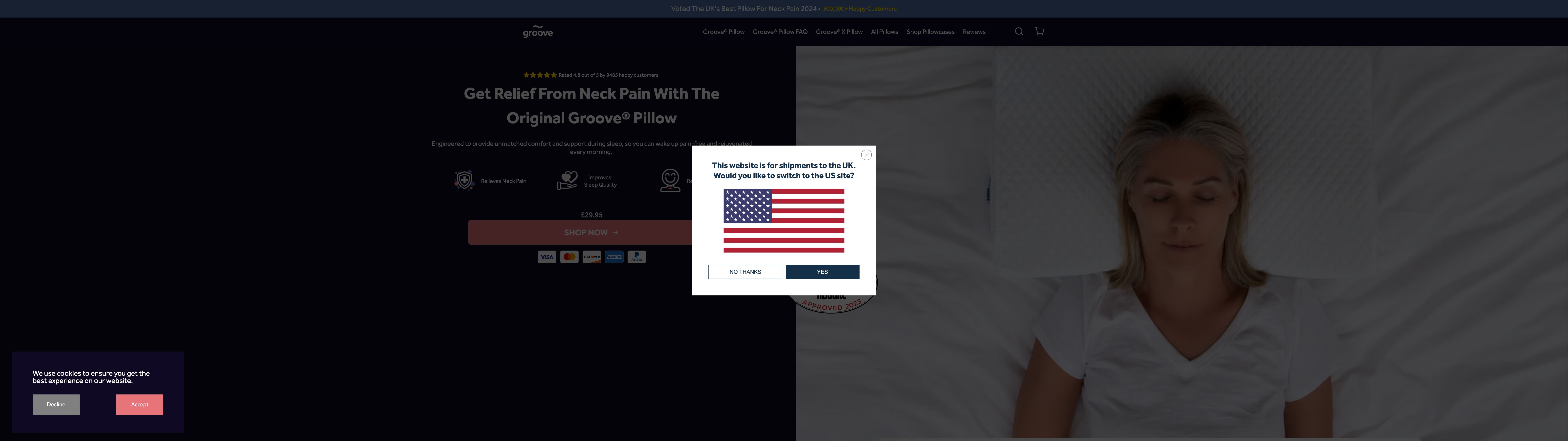 Groovepillows screenshot