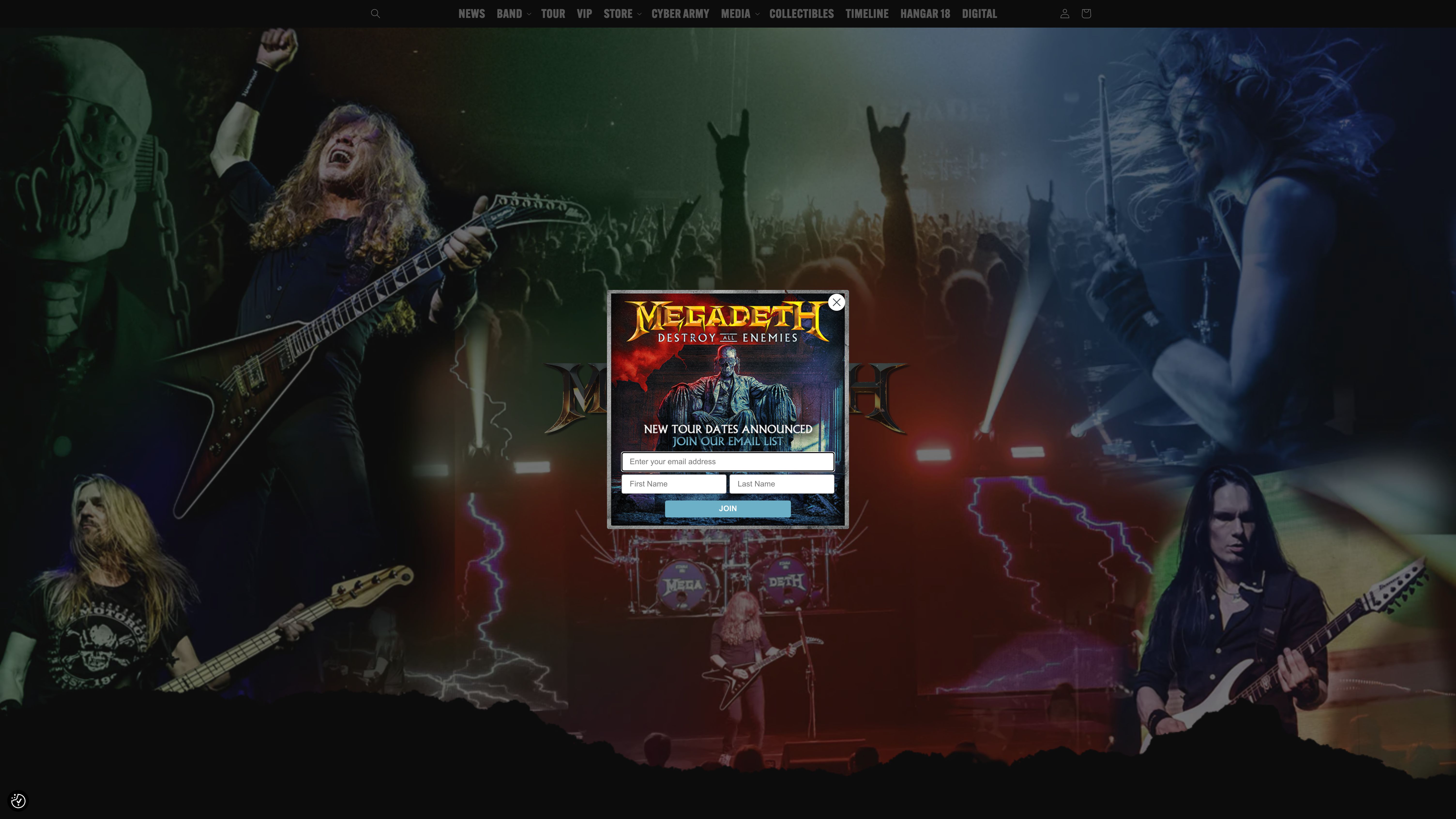 Megadeth - Shopify Plus, Web Design, Fan Club & VIP Solutions screenshot 7