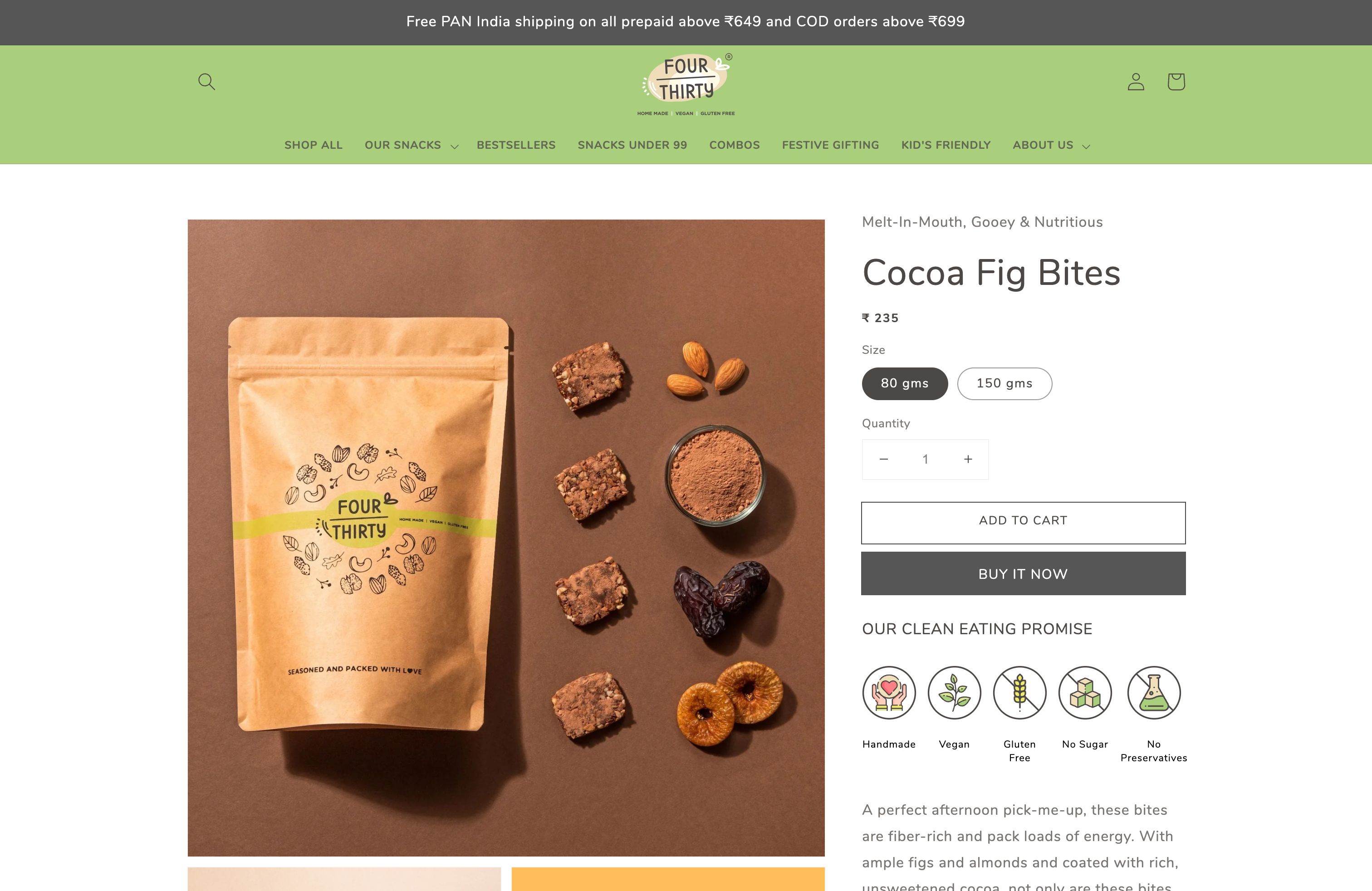 Healthy Snacking Brand - Four Thirty screenshot 4