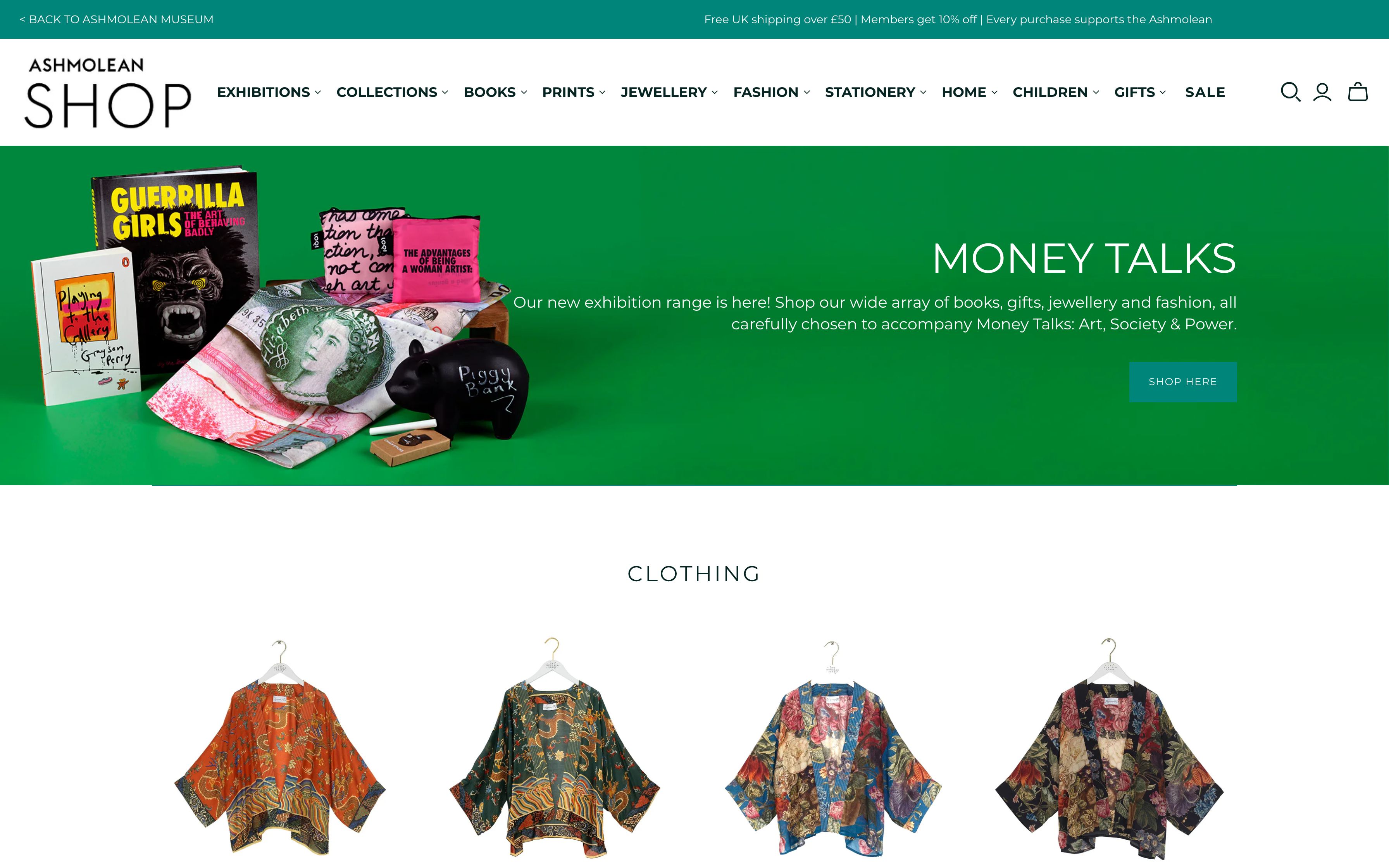 Migration of Ashmolean Museum Website from Magento to Shopify