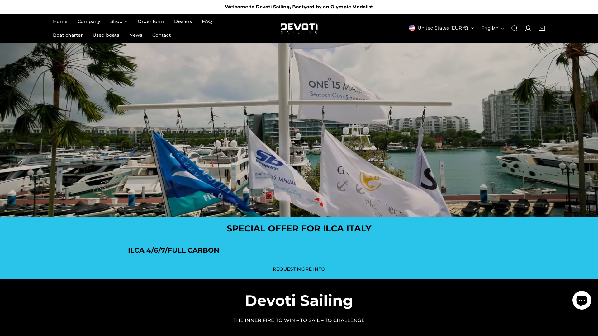 Store example: Devoti Sailing