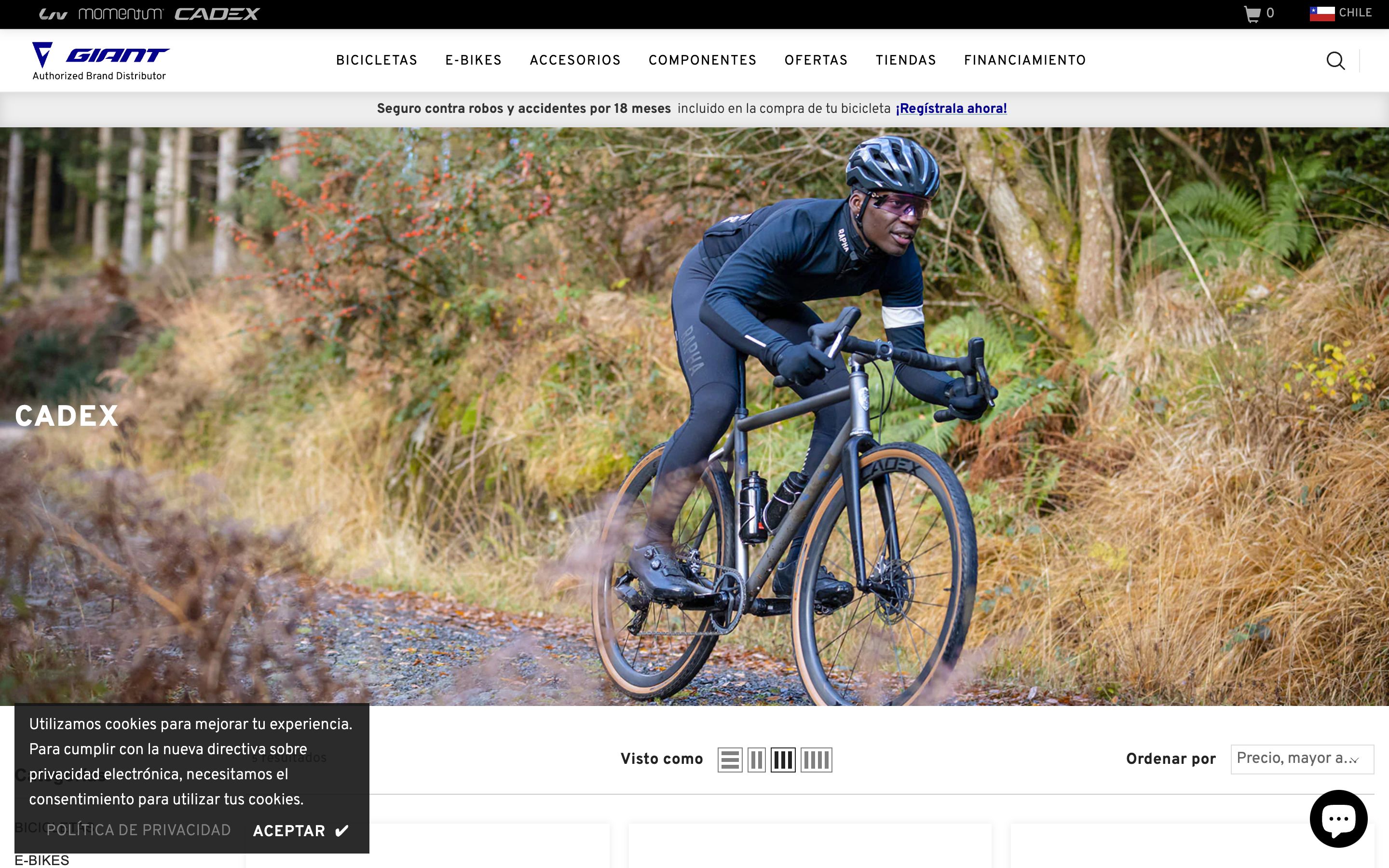 Giant Bicycles Chile screenshot 2