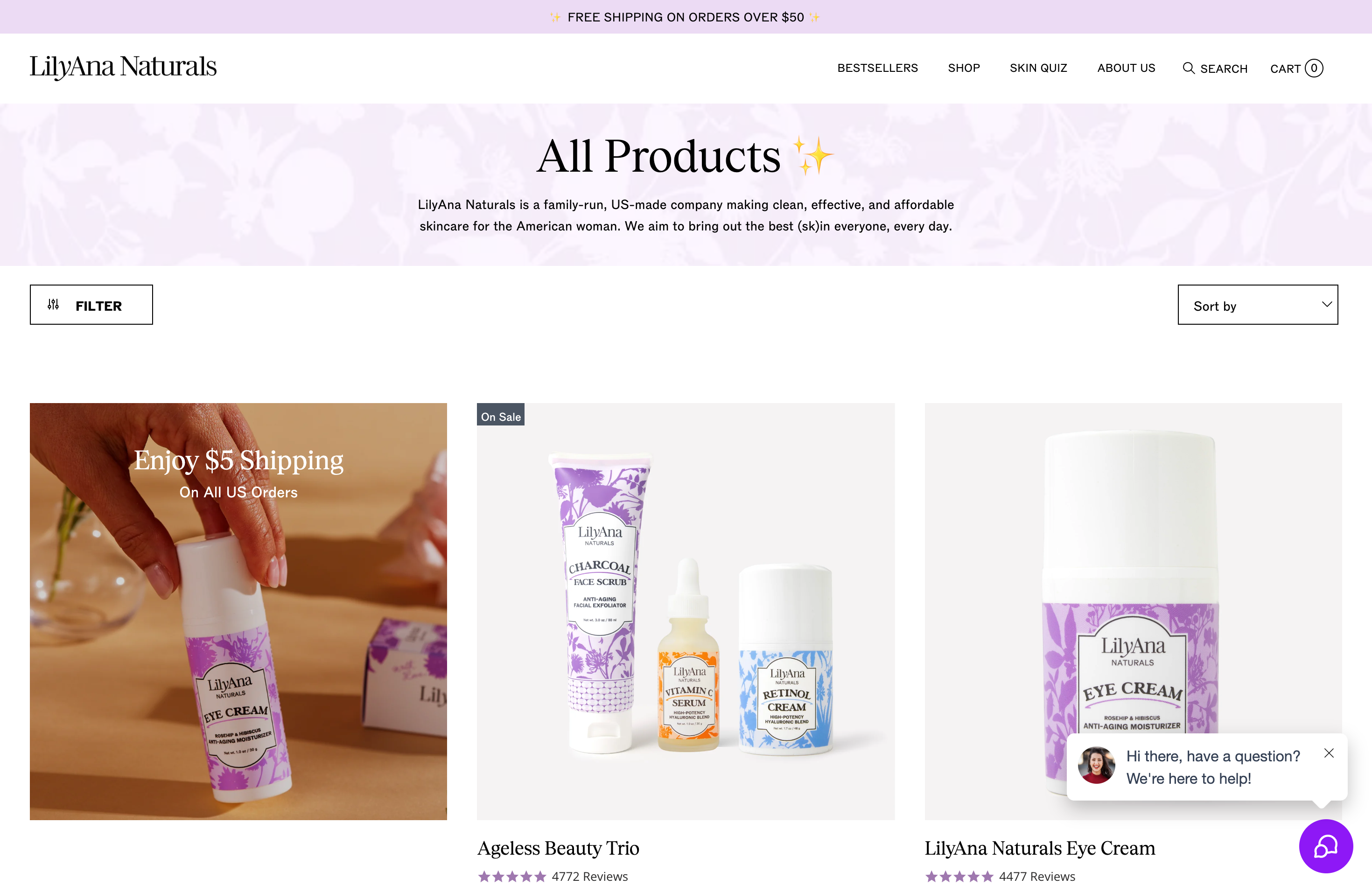 LilyAna Naturals - Bespoke Shopify 2.0 Theme screenshot 2
