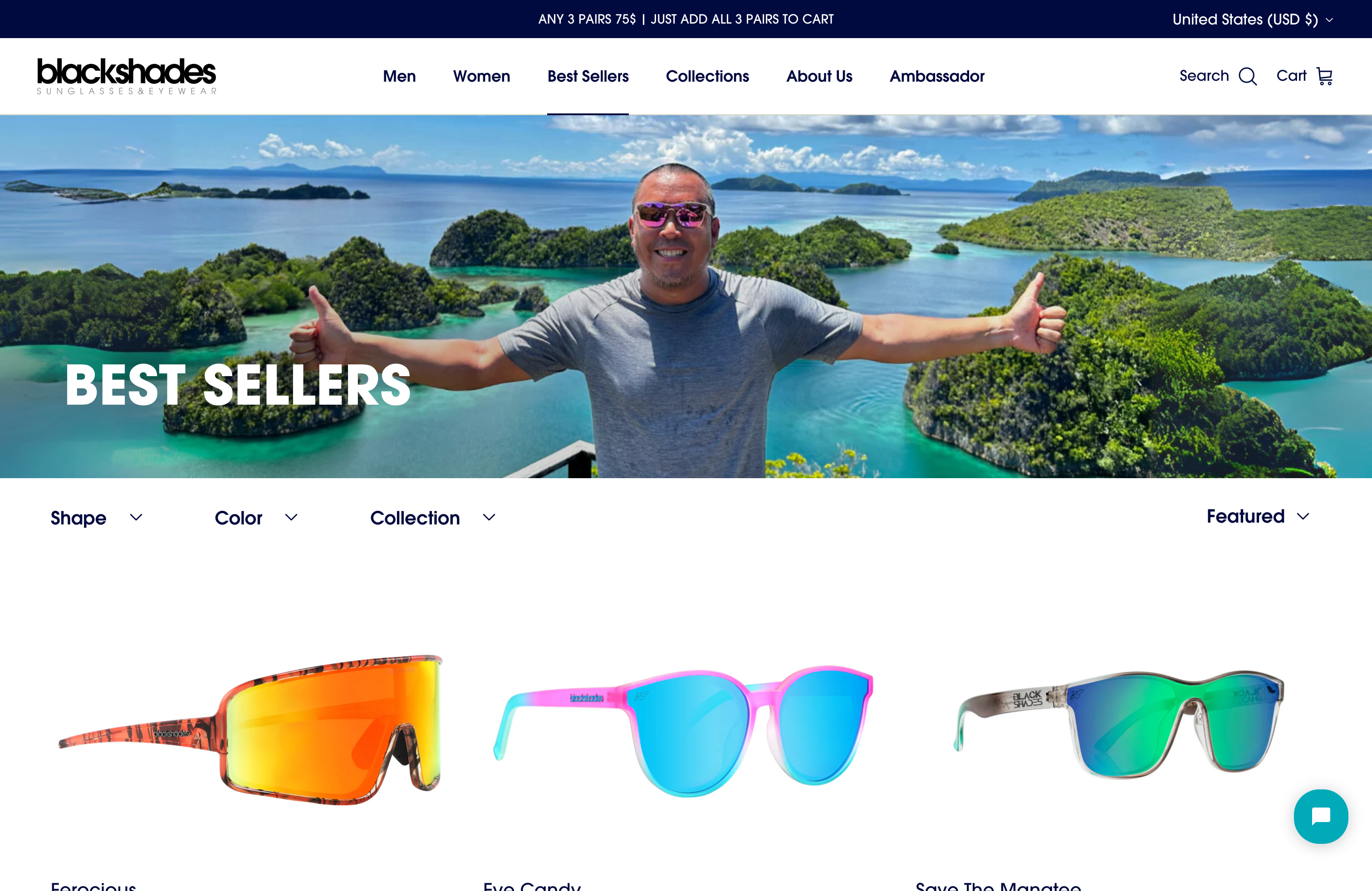 Comprehensive UI/UX Redesign and Functionality for Black Shades