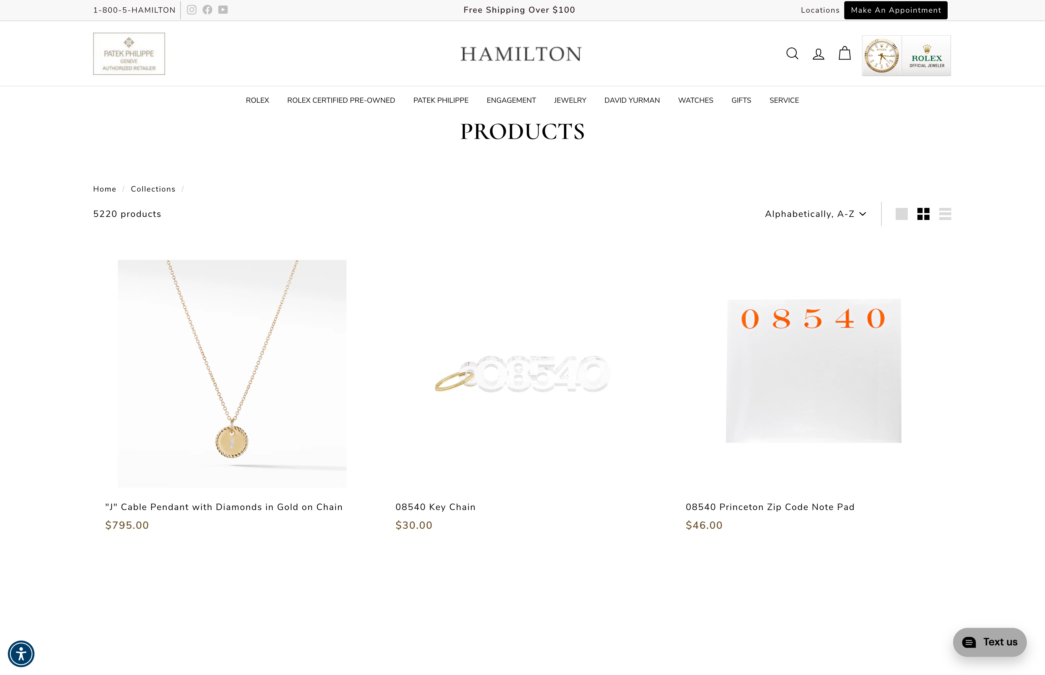 Luxury retailer site build (moving from Magento to Shopify) screenshot