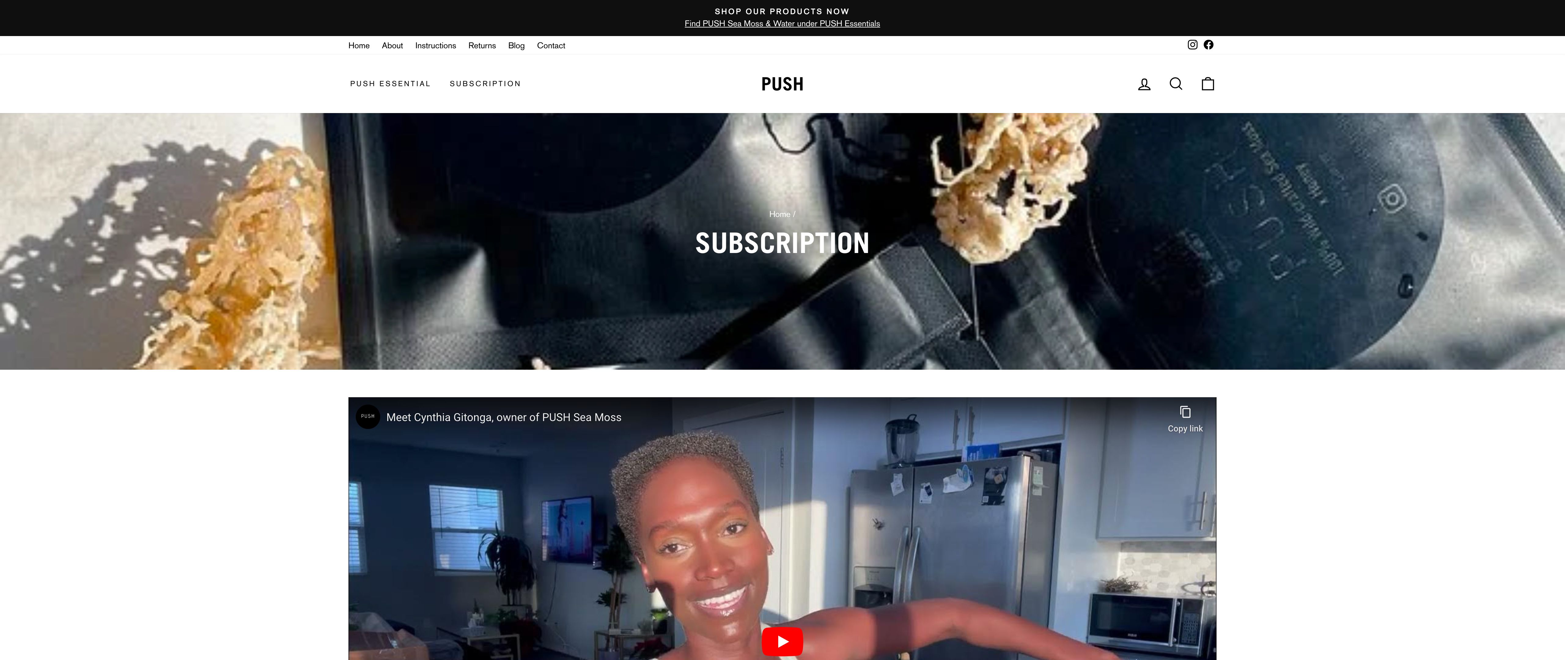 Custom Shopify store development for Brand PUSH screenshot 2