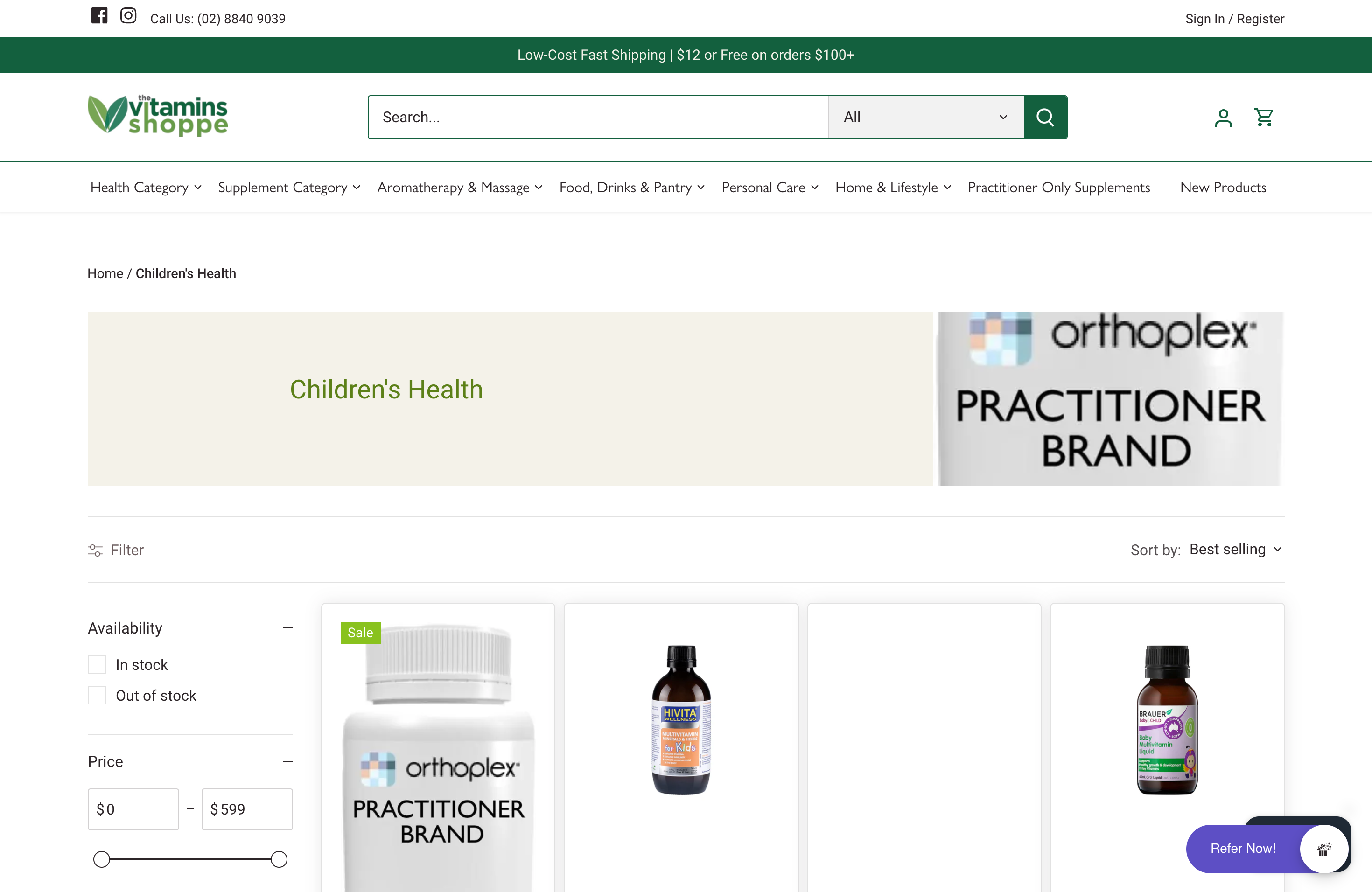 WordPress to Shopify Migration for The Vitamins Shoppe screenshot 2