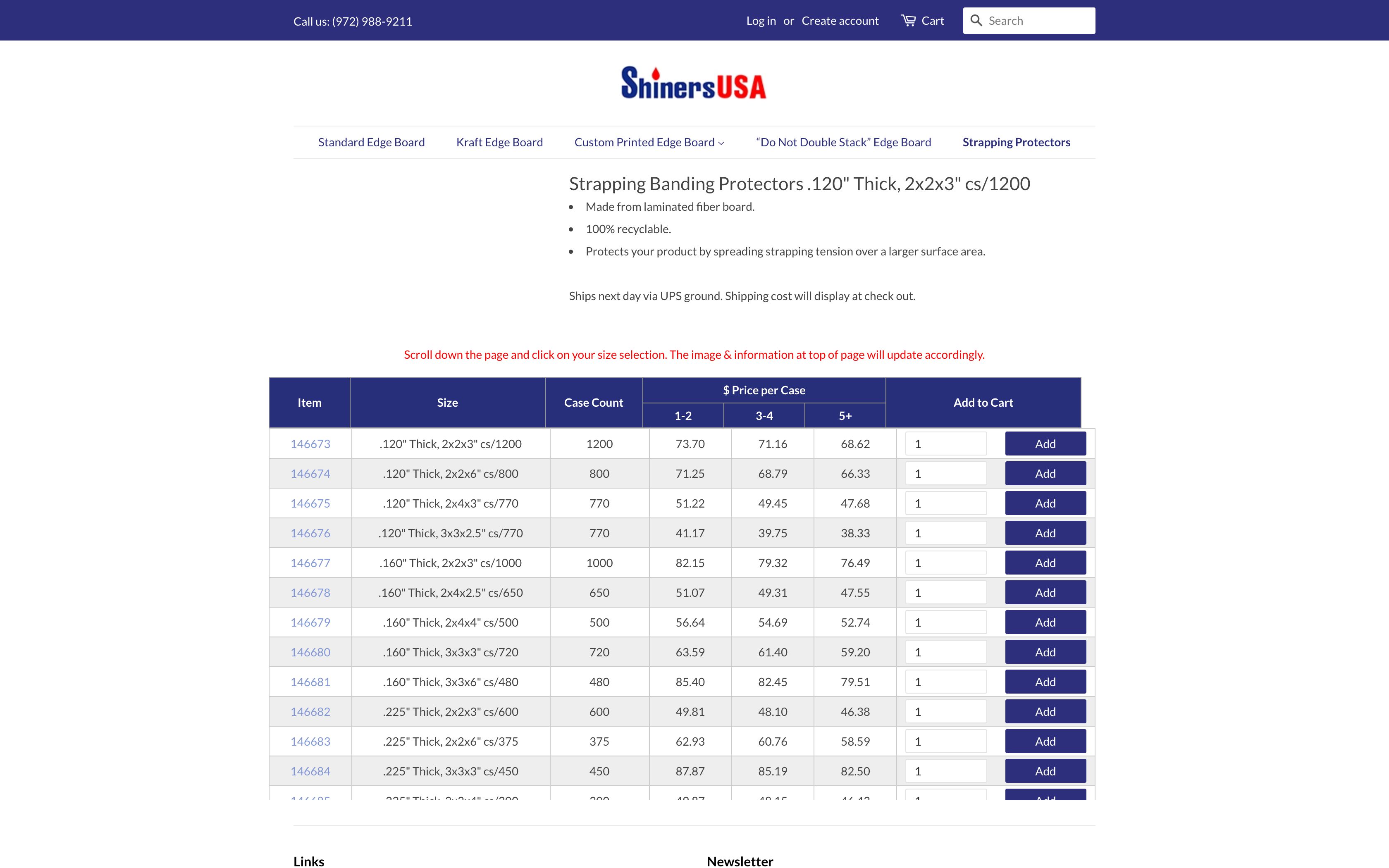 Product Matrix screenshot 2