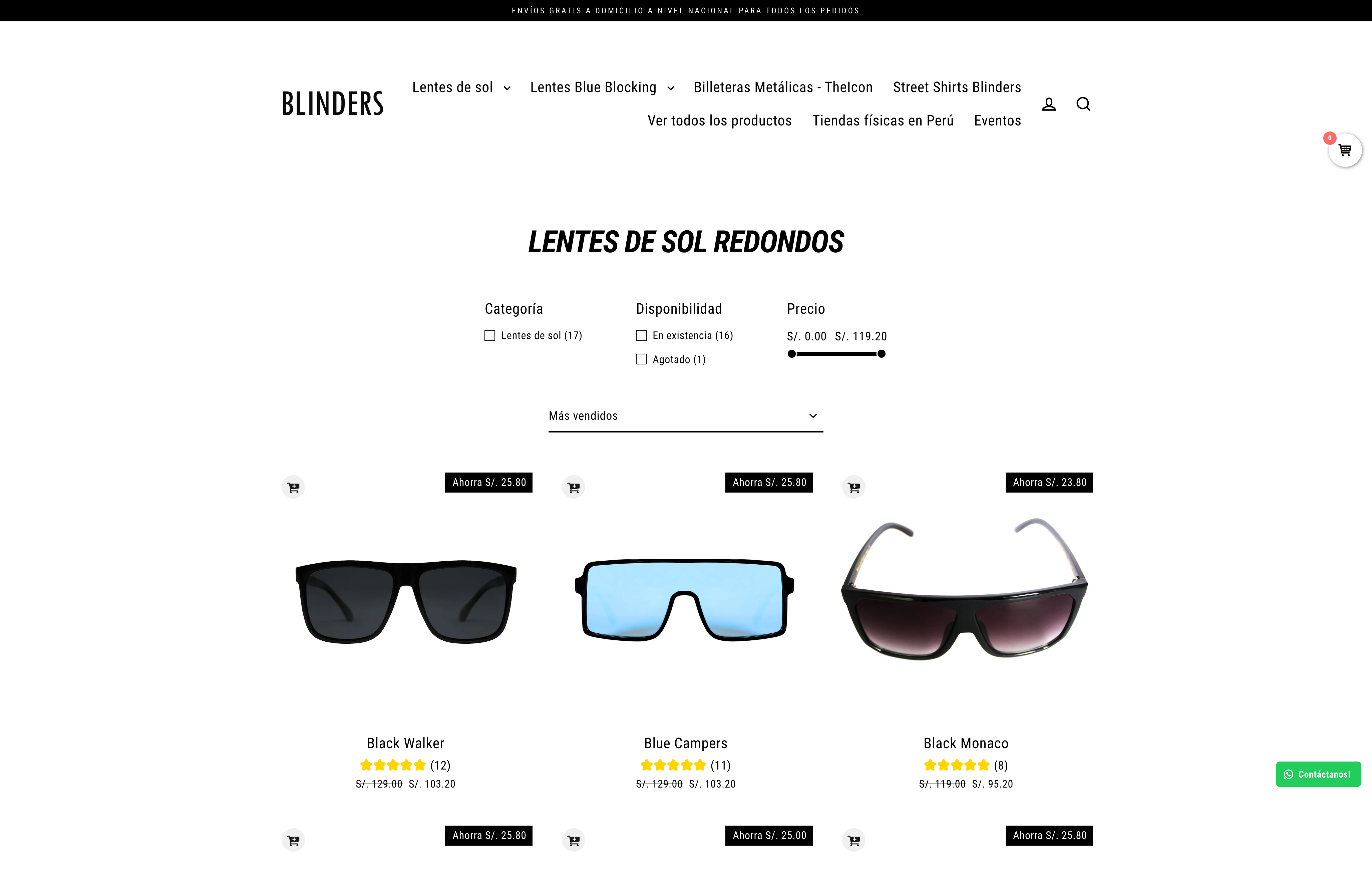 Blinders Sunglasses 🇵🇪 screenshot 2