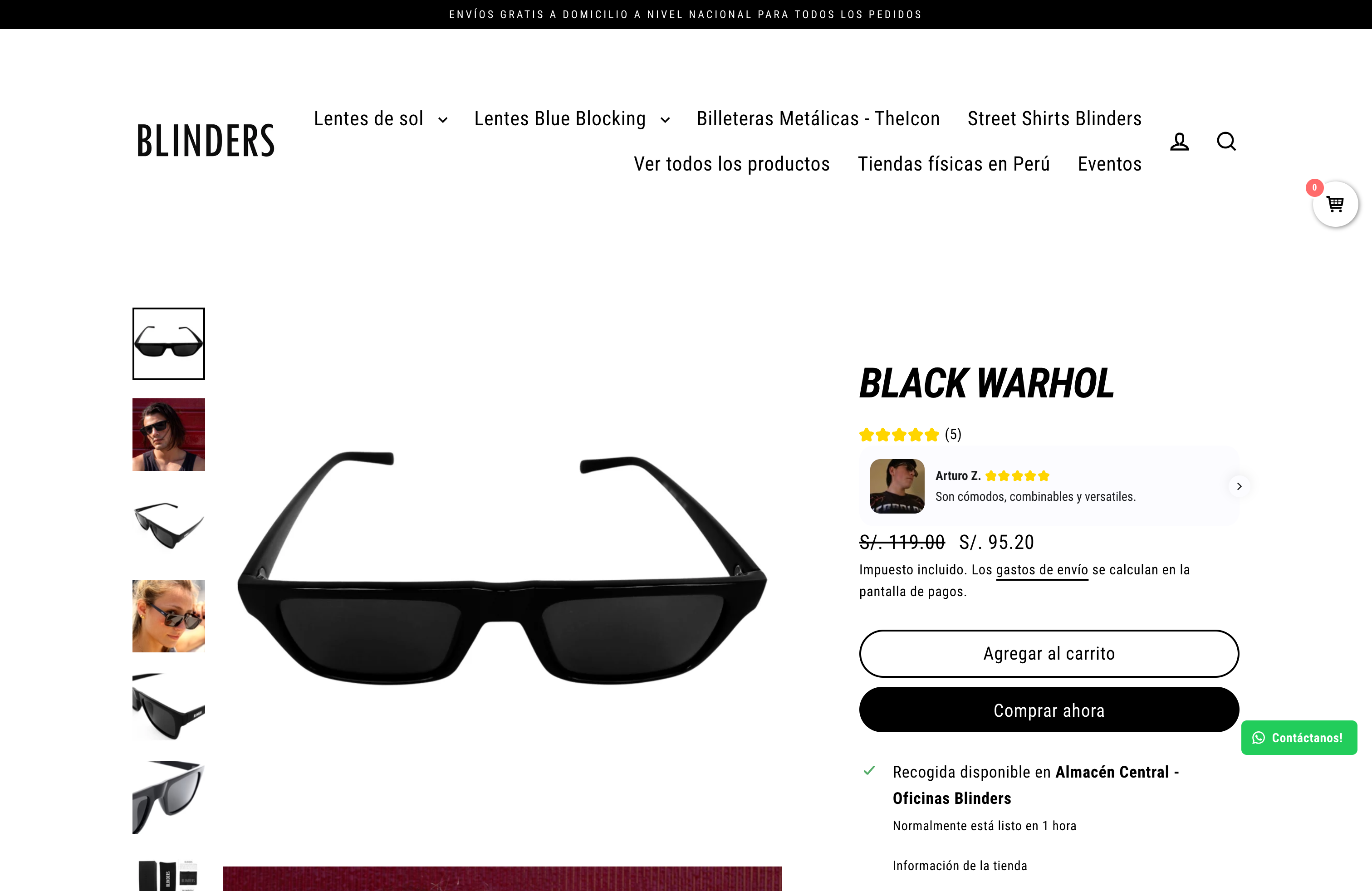 Blinders Sunglasses 🇵🇪 screenshot 5