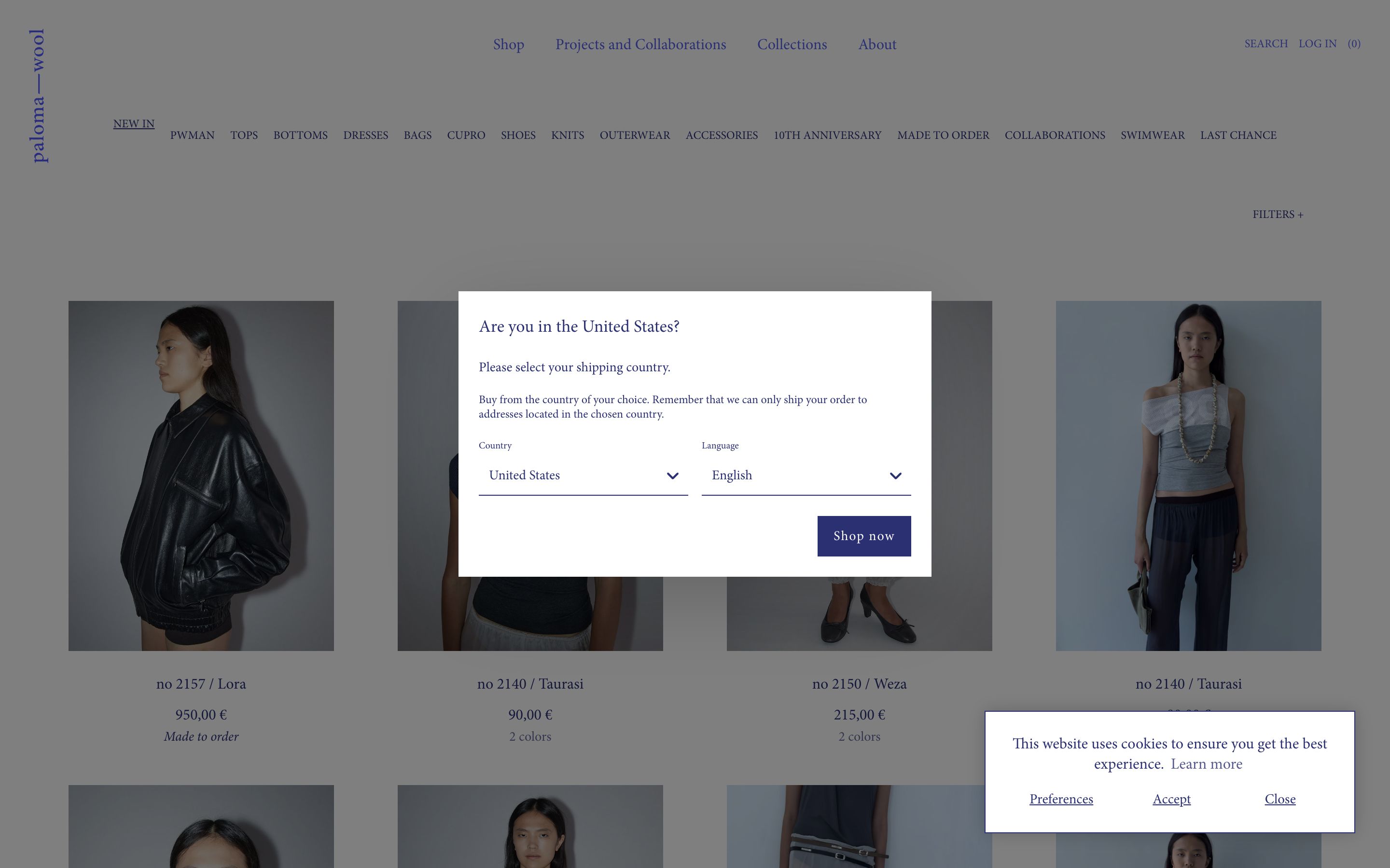 PALOMA WOOL screenshot