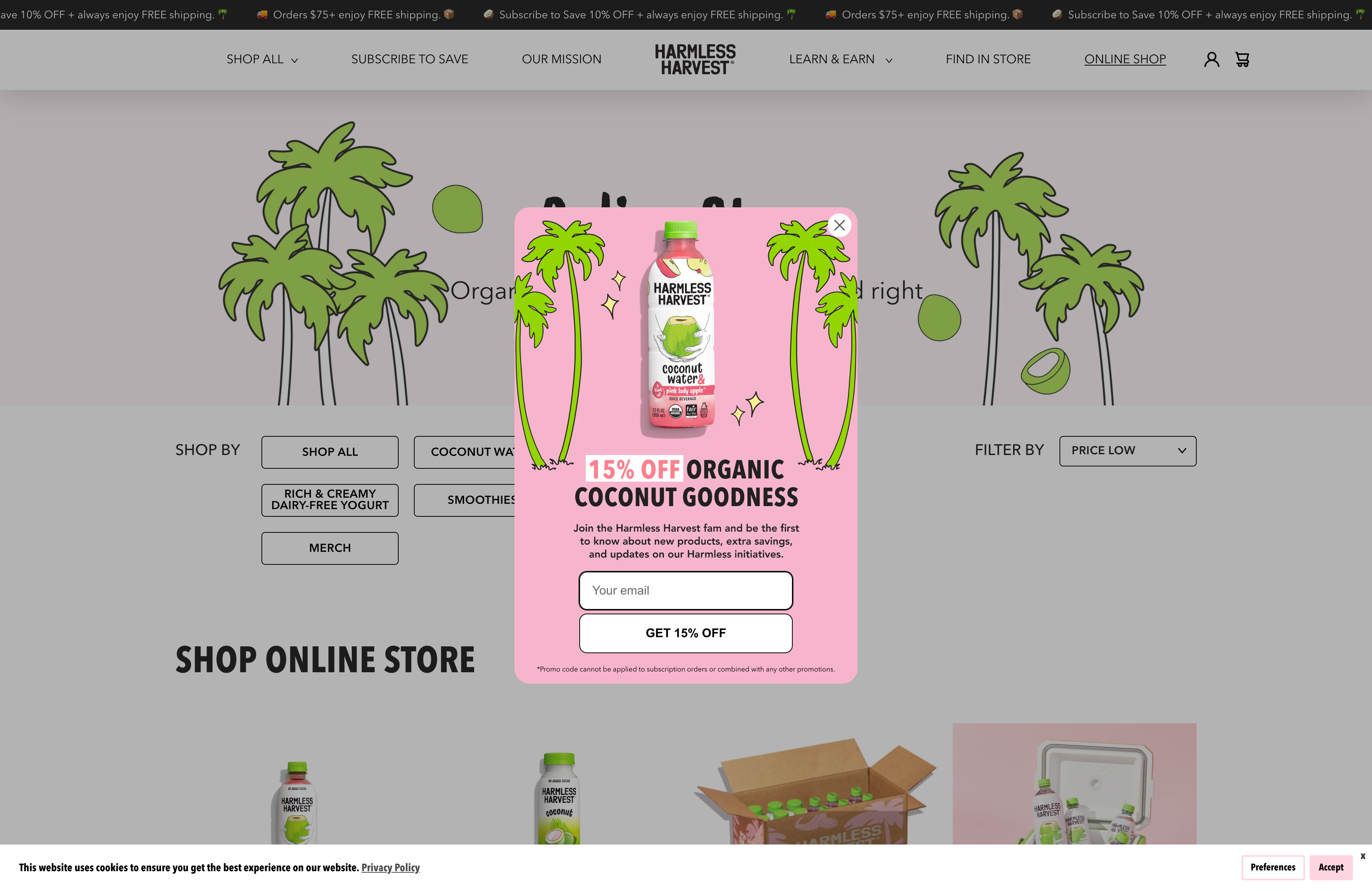 Comprehensive Shopify Store Development for Harmless Harvest: Accessible and Stylish
