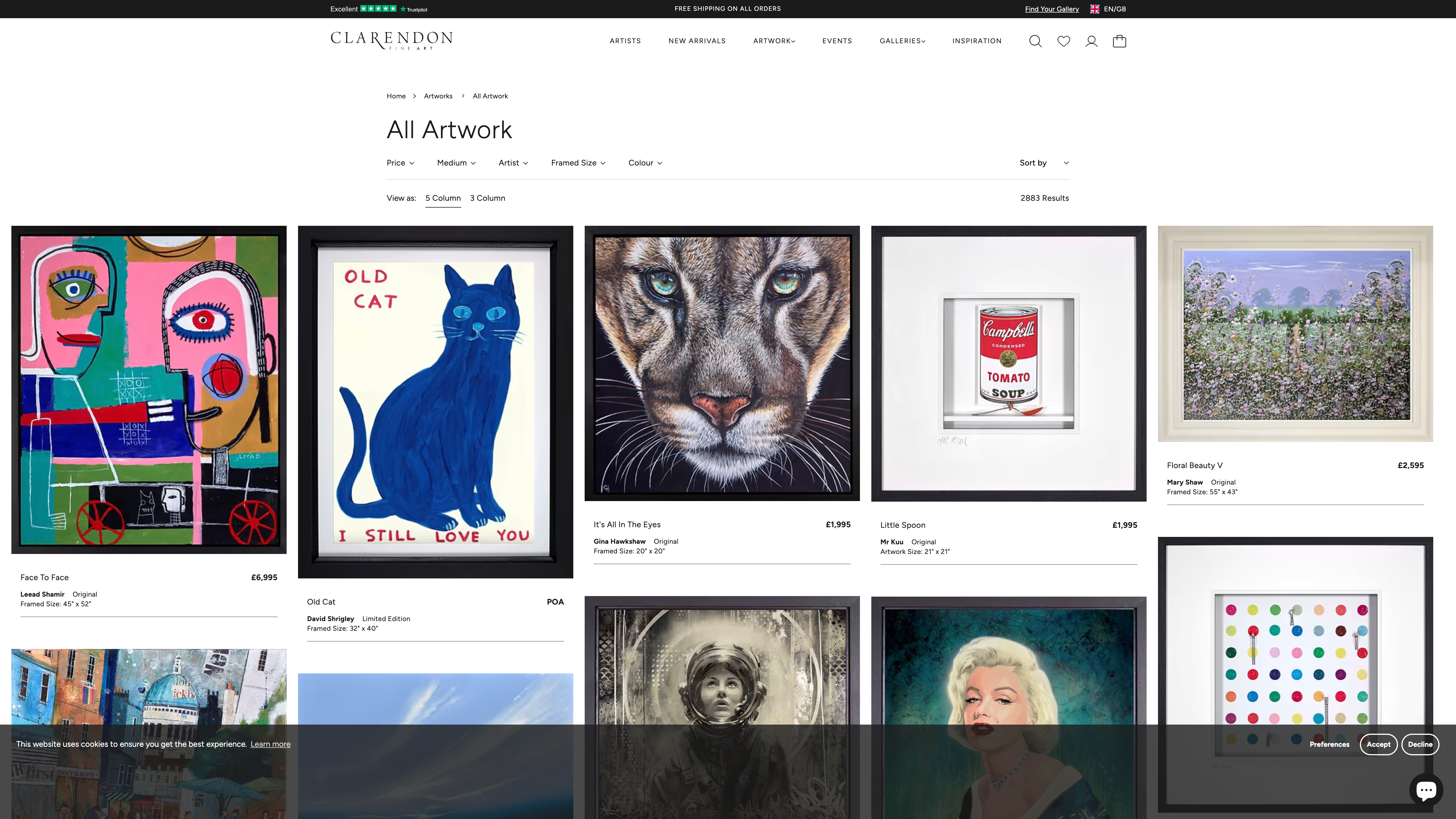 Clarendon Fine Art screenshot 2