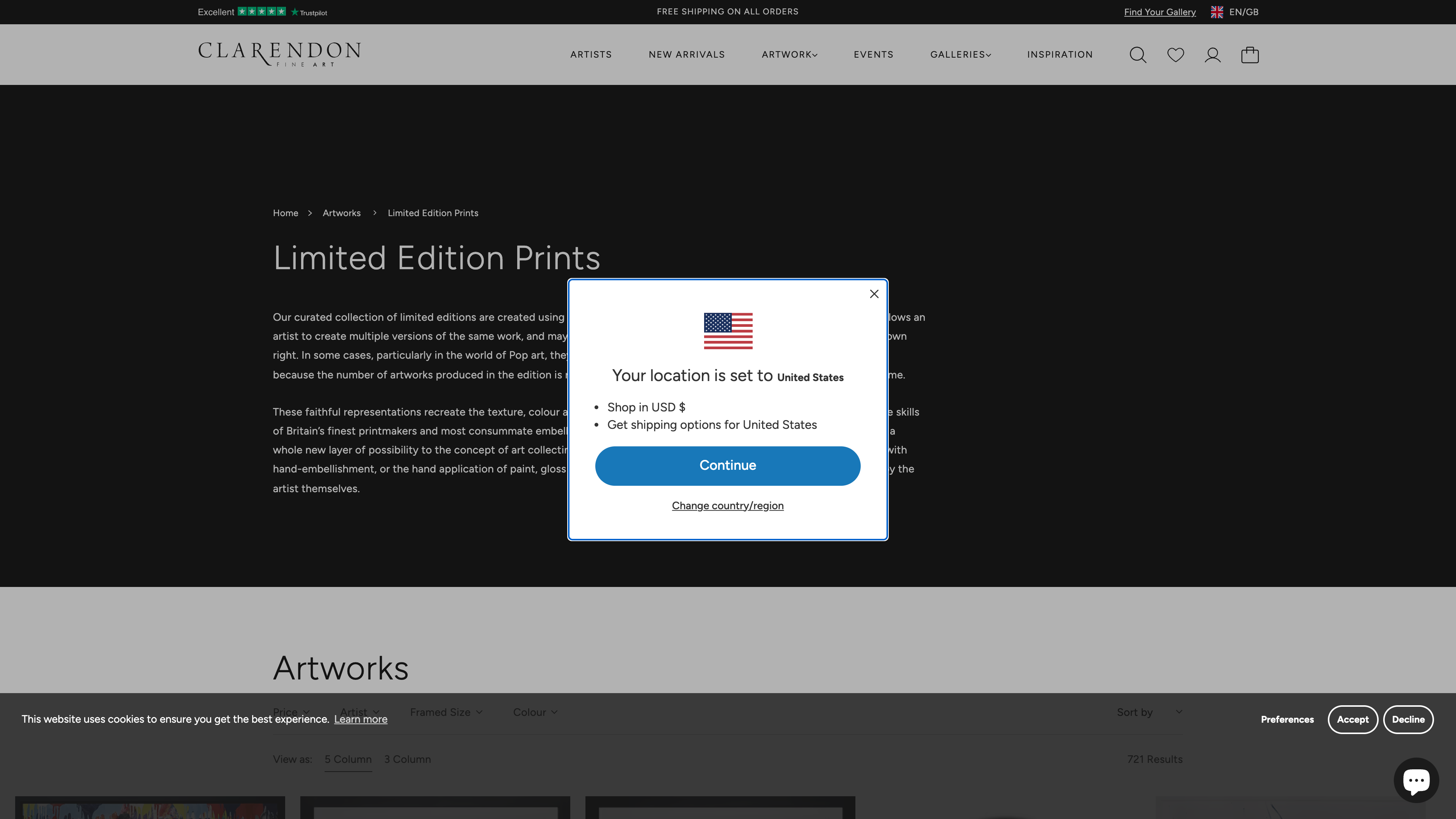 Clarendon Fine Art screenshot 3