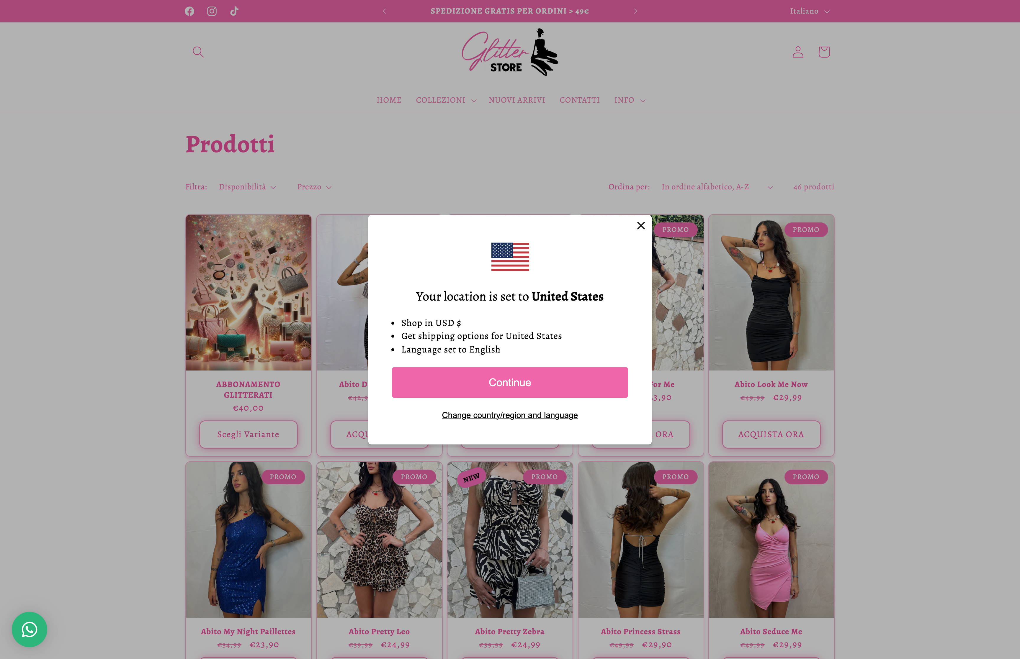 Glitter Store Mode screenshot