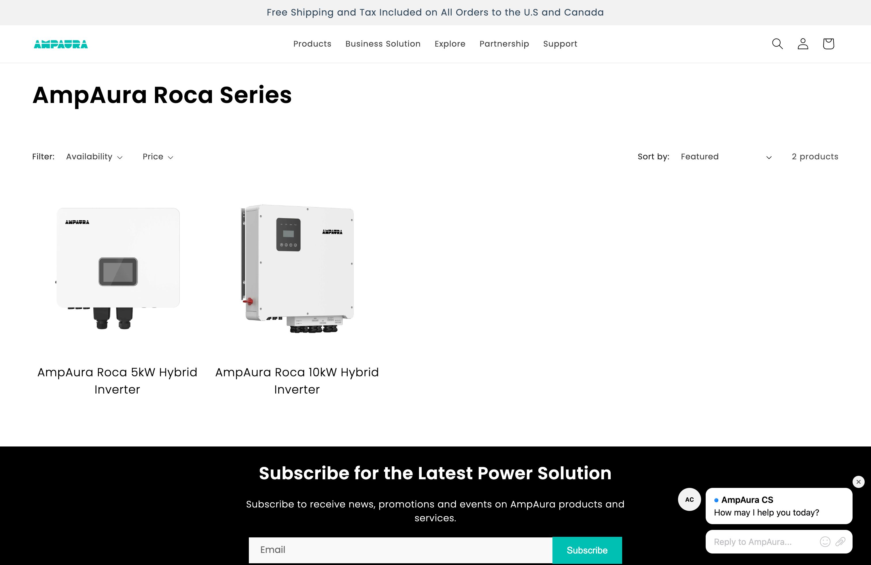 AmpAura | Portable Power Station and Home Energy Storage Solutions  screenshot 2