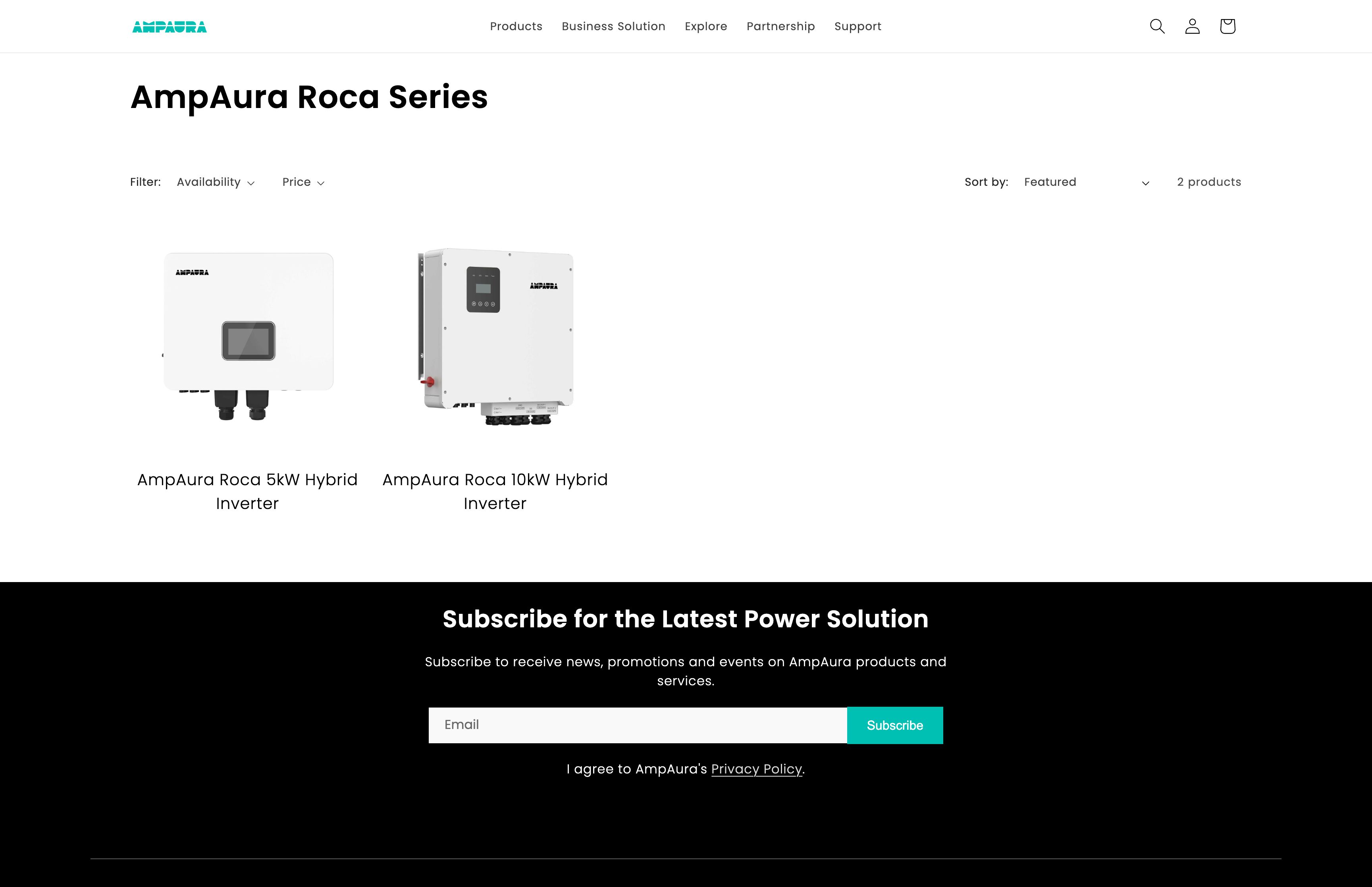 AmpAura | Portable Power Station and Home Energy Storage Solutions  screenshot 6